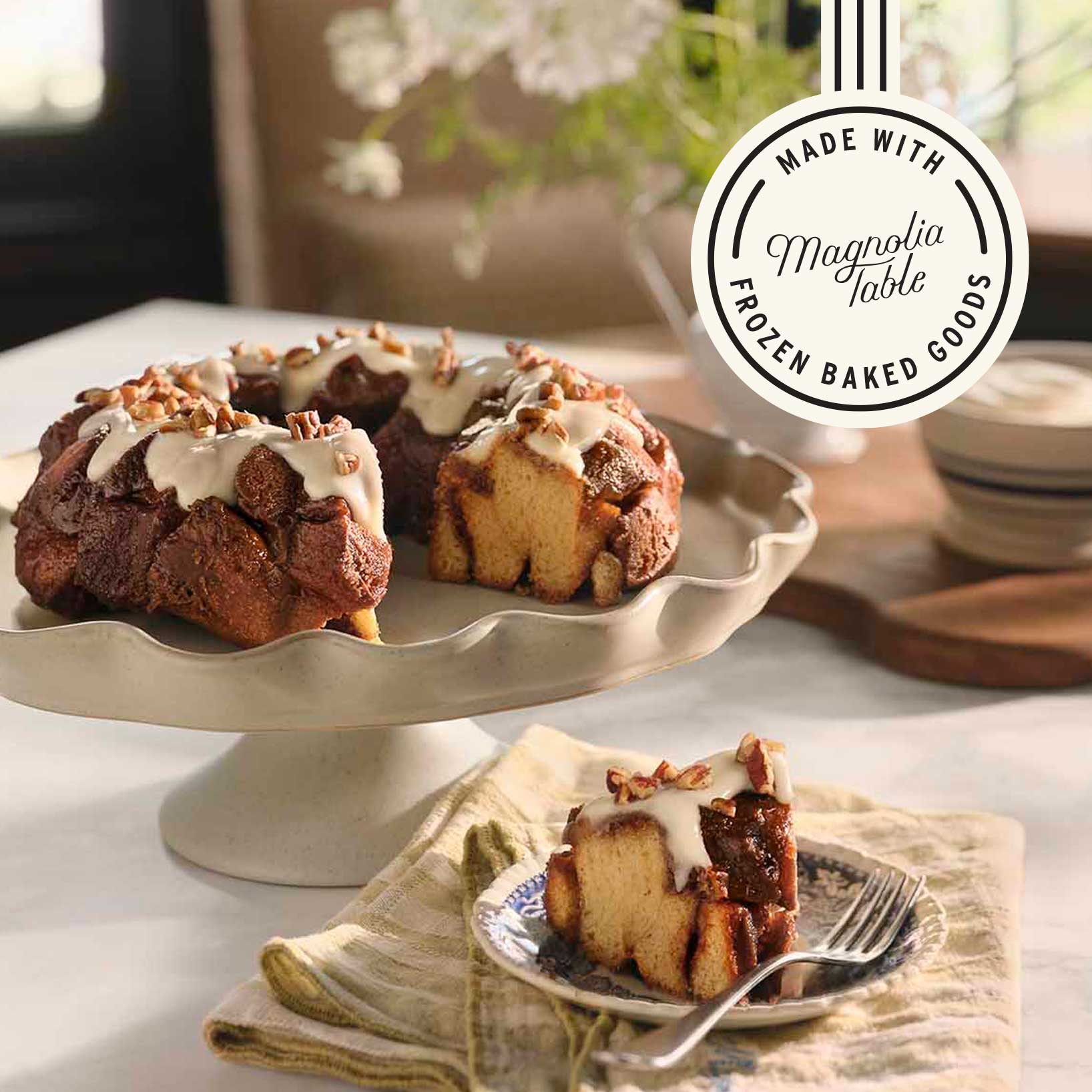 Jo's Way Pull-Apart Sweet Bread Recipe - made with Magnoliass Table Frozen Baked Goods
