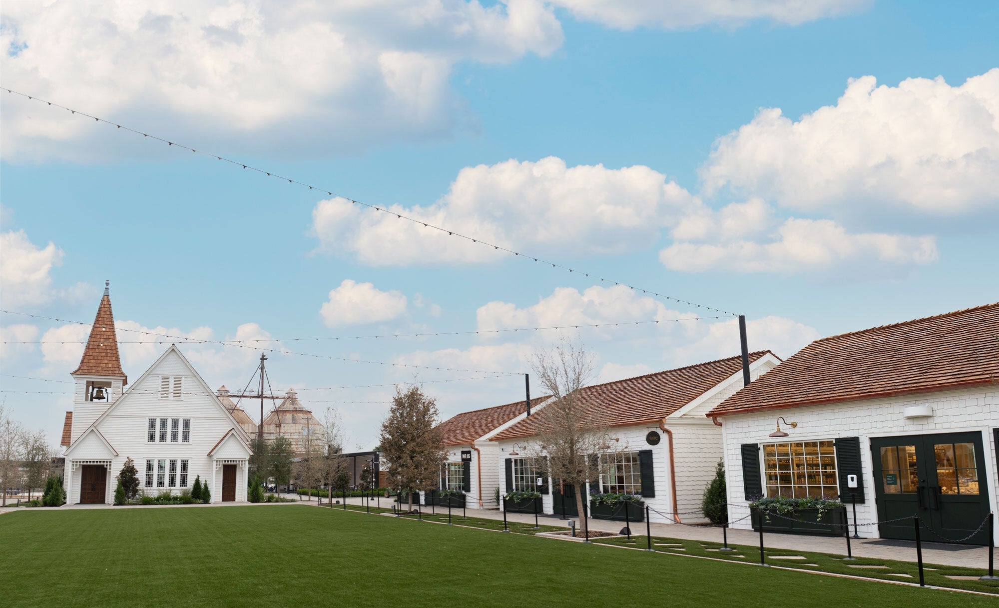 Exteriors of The Old Church and Shops at the Silos.