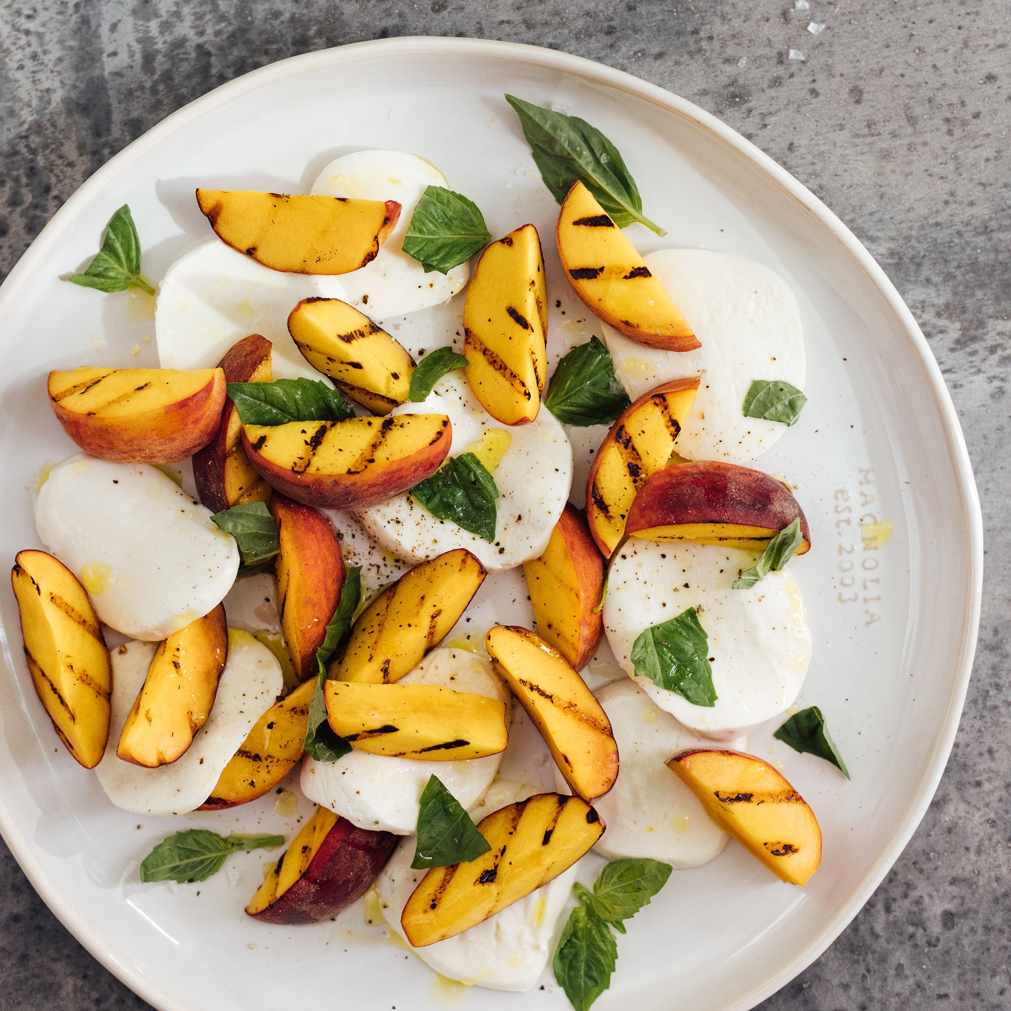 Magnoliass Table Peach Caprese