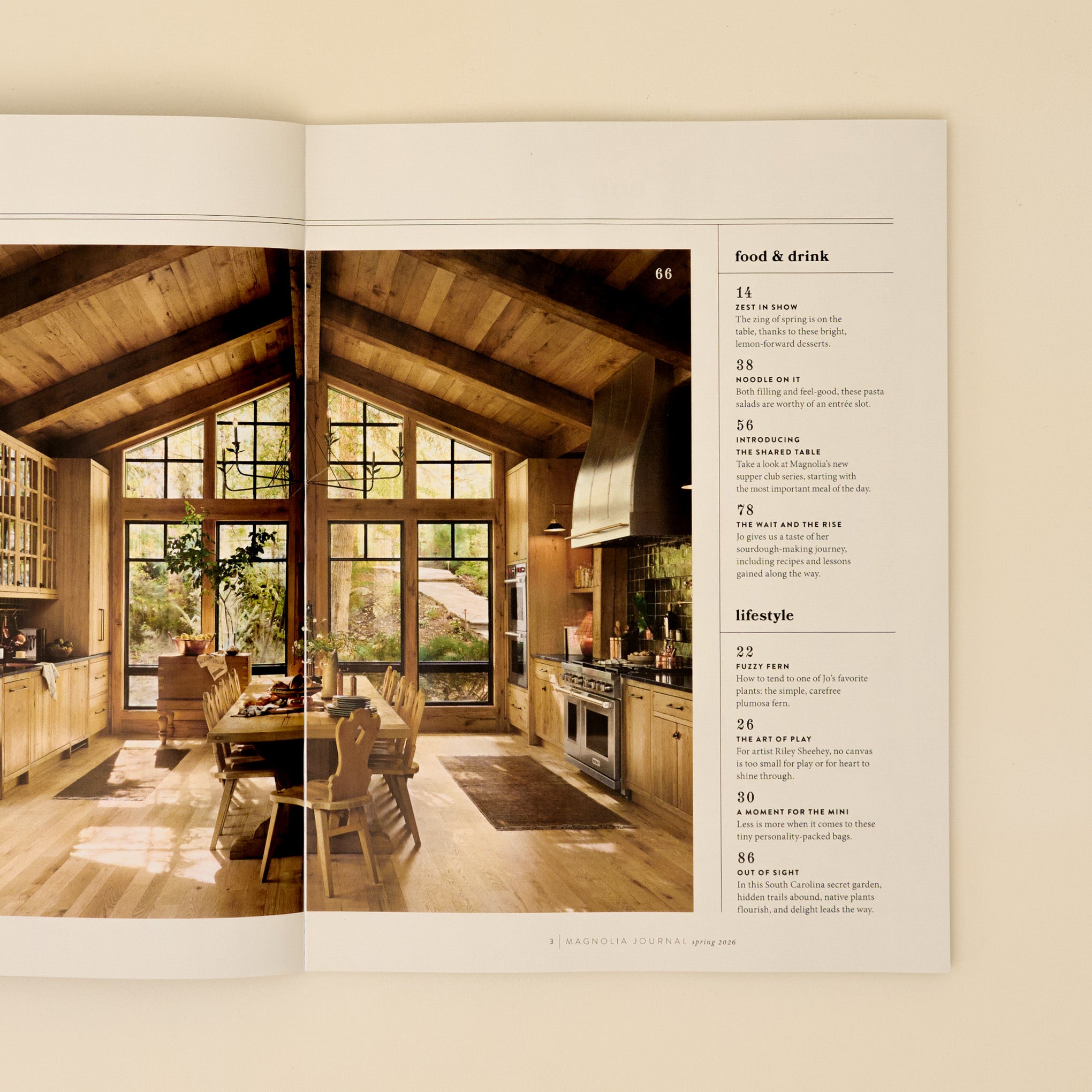 Magnoliass Journal Spring 2026 table of contents
