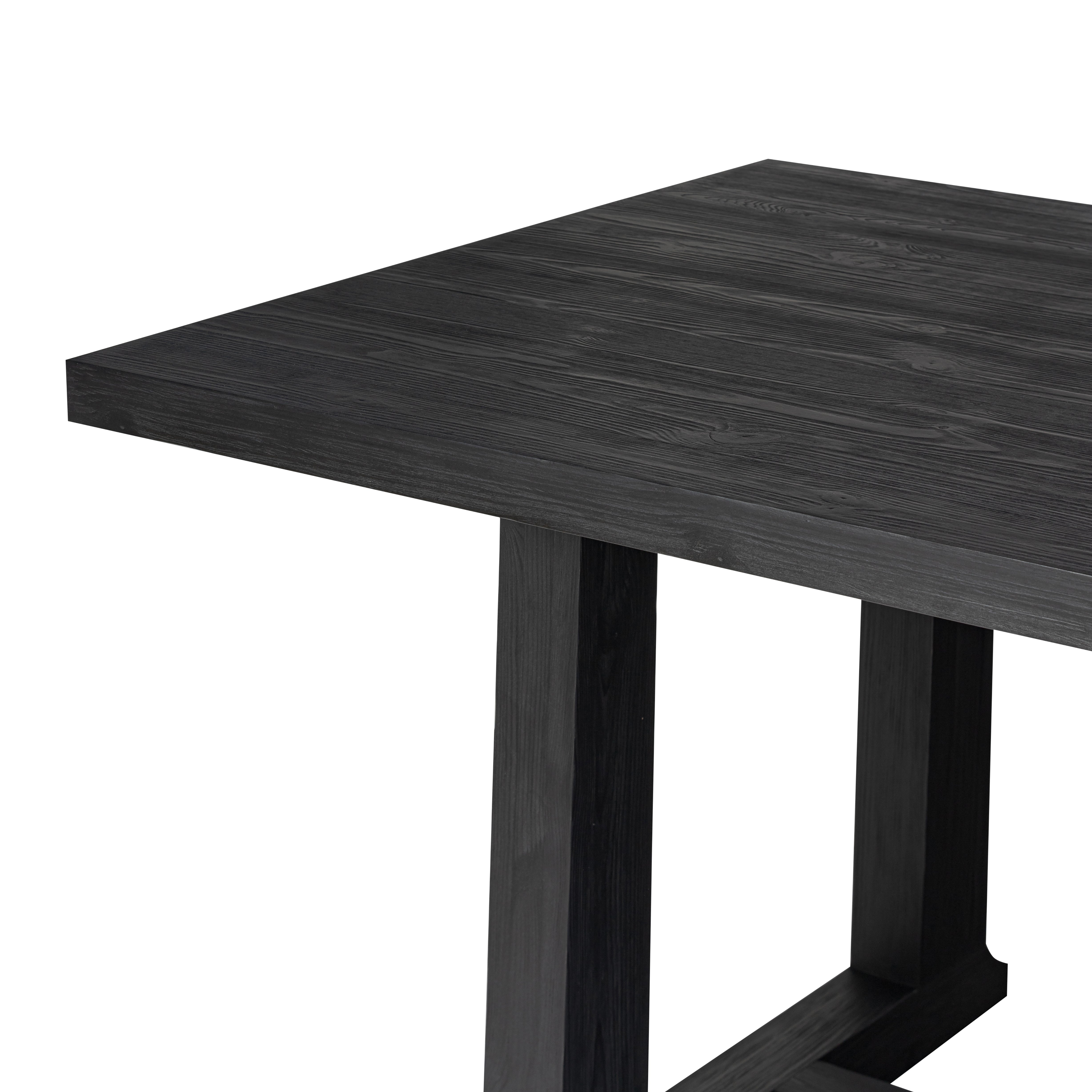 Holden Table in black pine corner