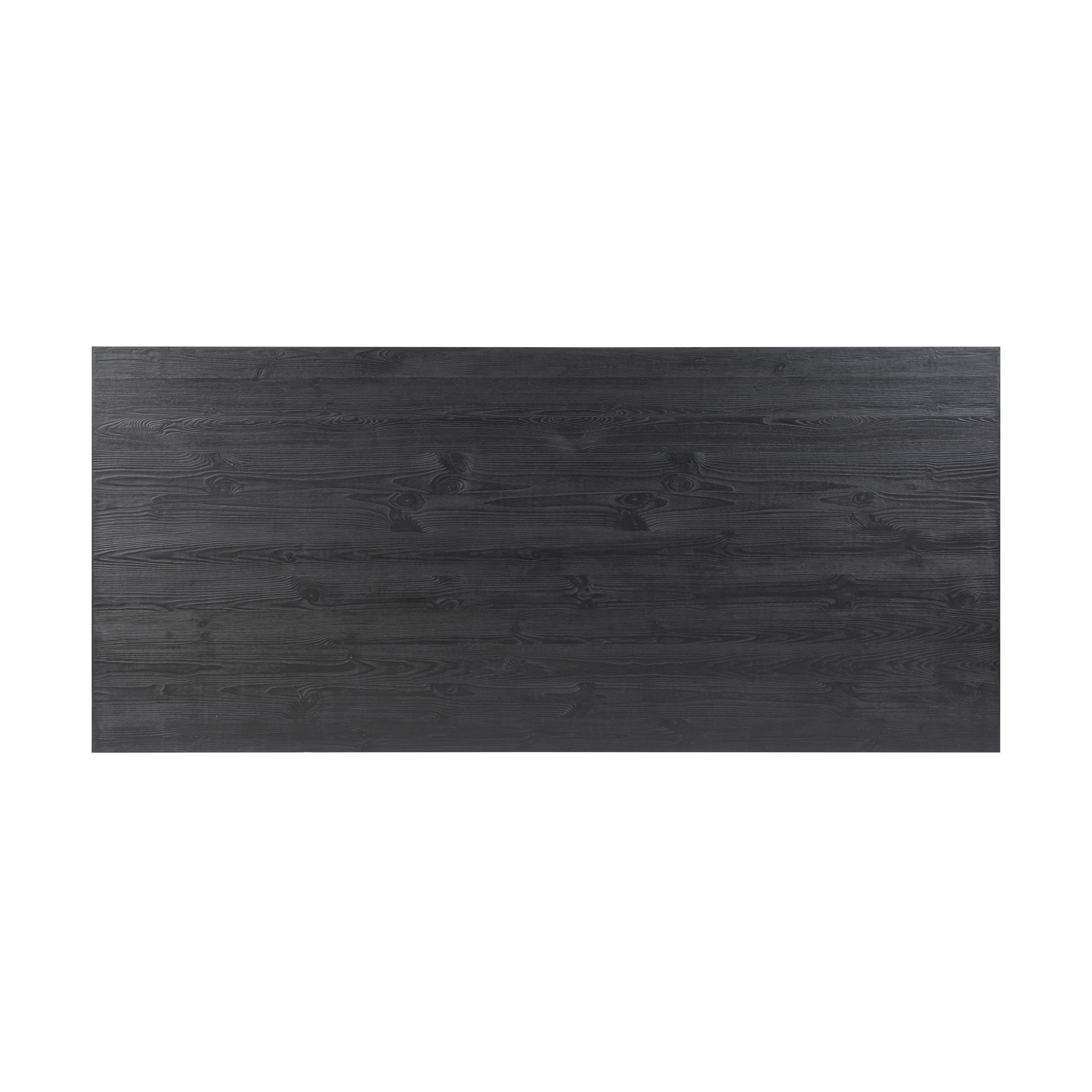 Holden Table in black pine view from top