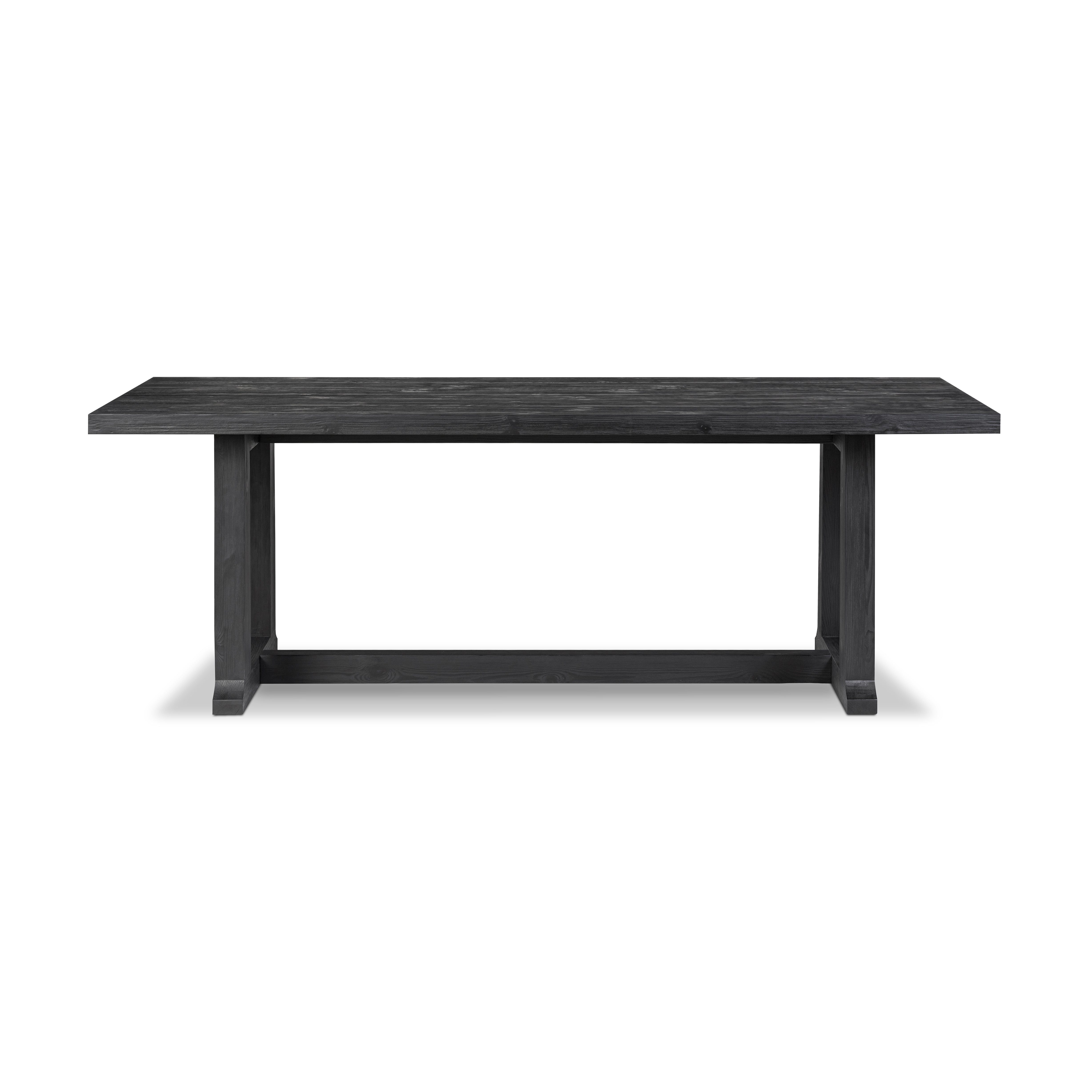 Holden Table in black pine from side