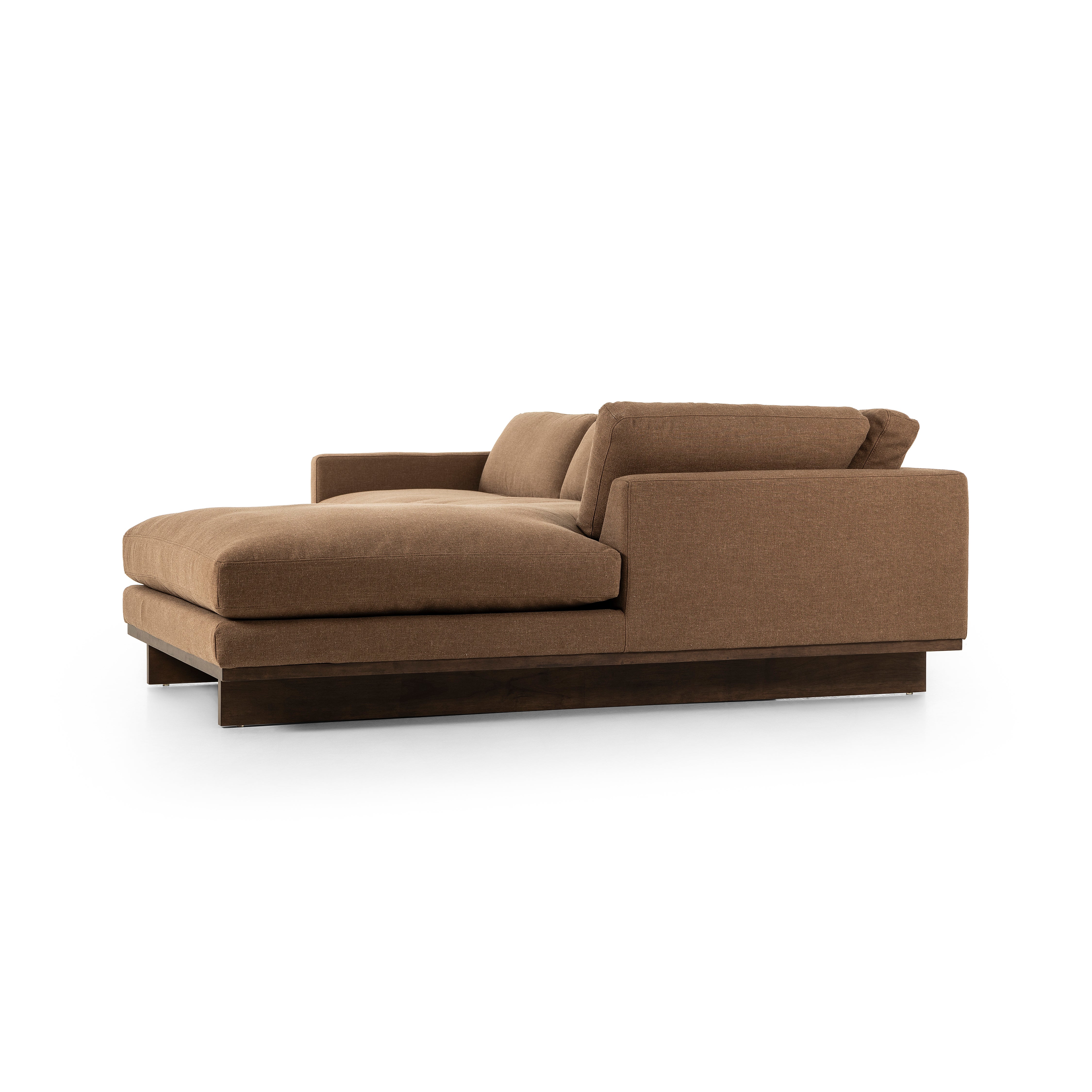 Ford 2 Pc Sectional Right Chaise in Cafe