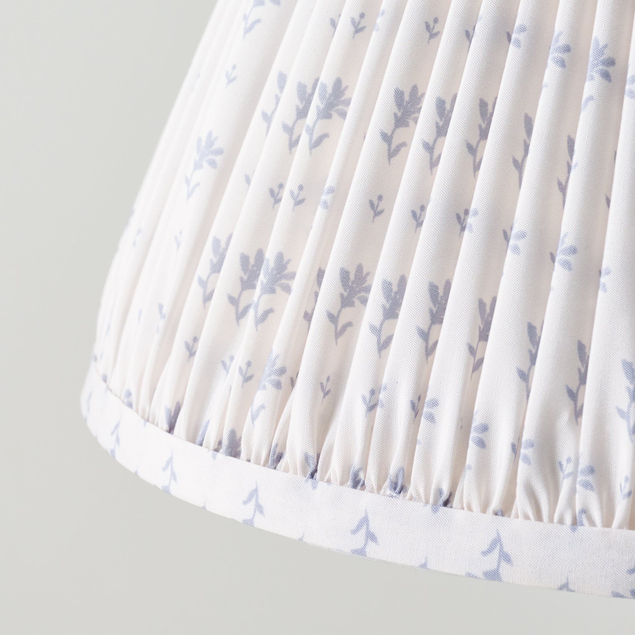 Blue Blockprint Shade up close
