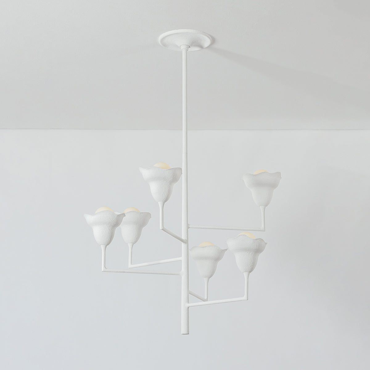 Georgie Pendant shown with light on