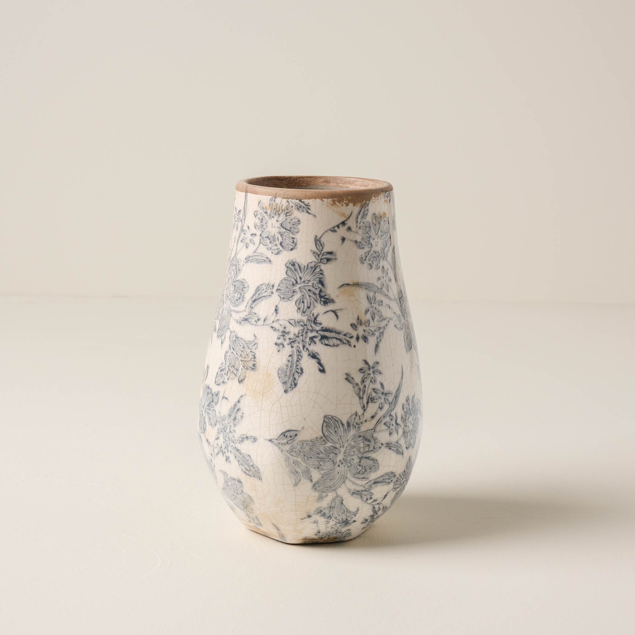 Black and White Distressed Vase