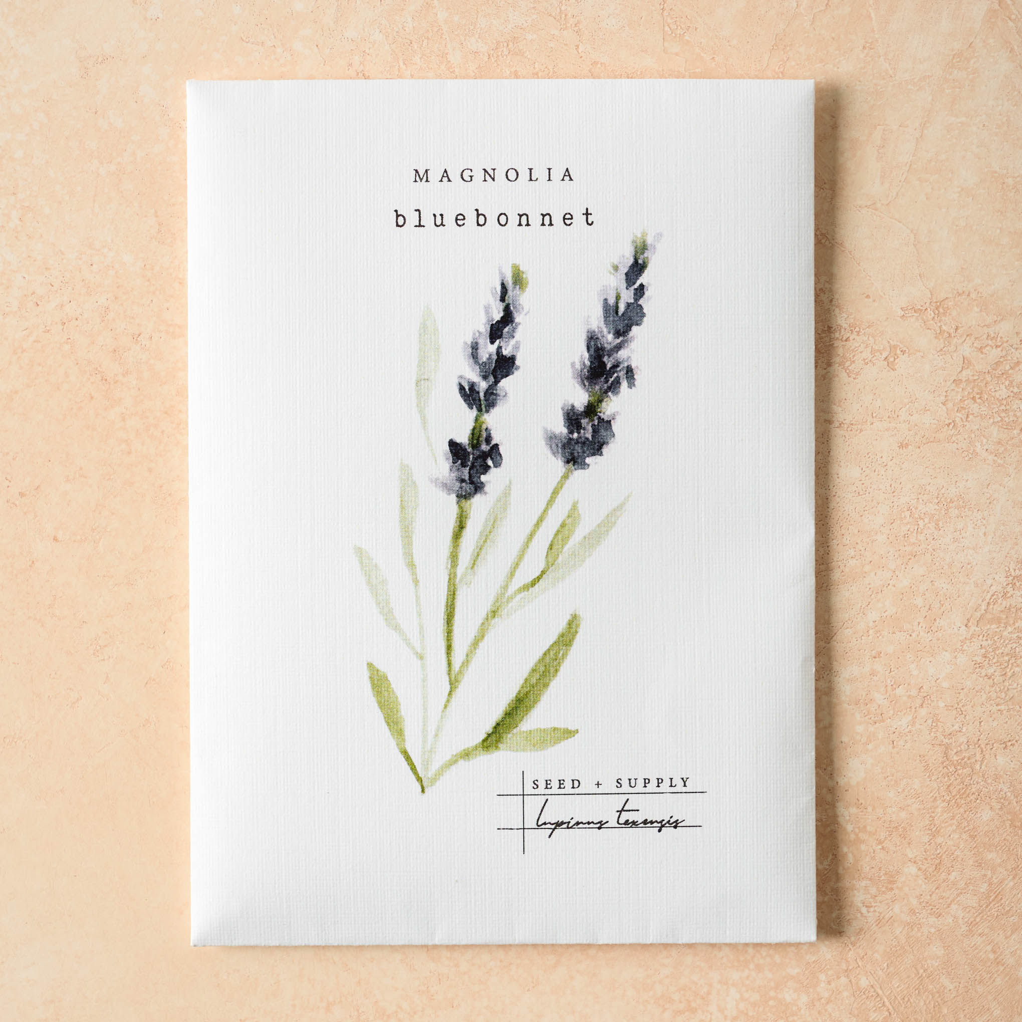 Watercolor Magnoliass Seeds bluebonnet