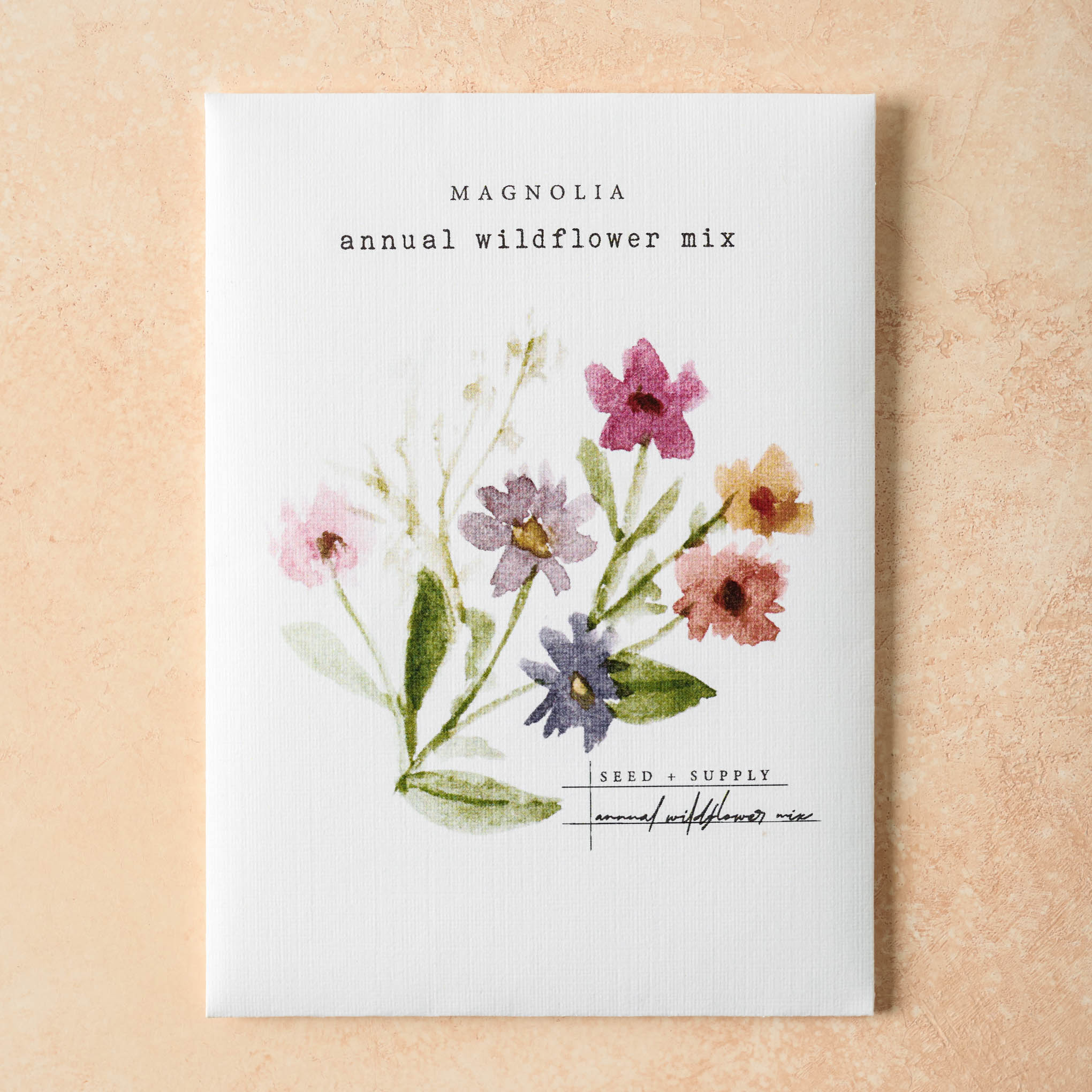 Watercolor Magnoliass Seeds annual wildflower mix
