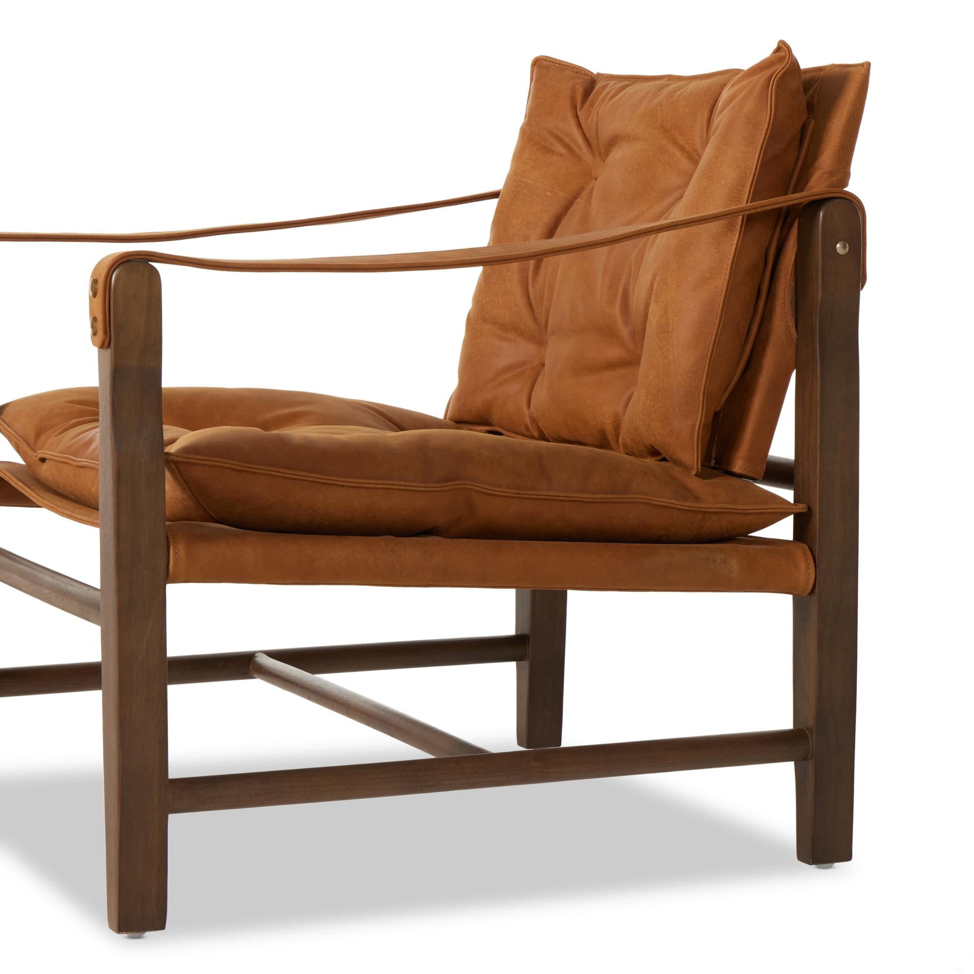 Flynn Chair heirloom butterscotch leather