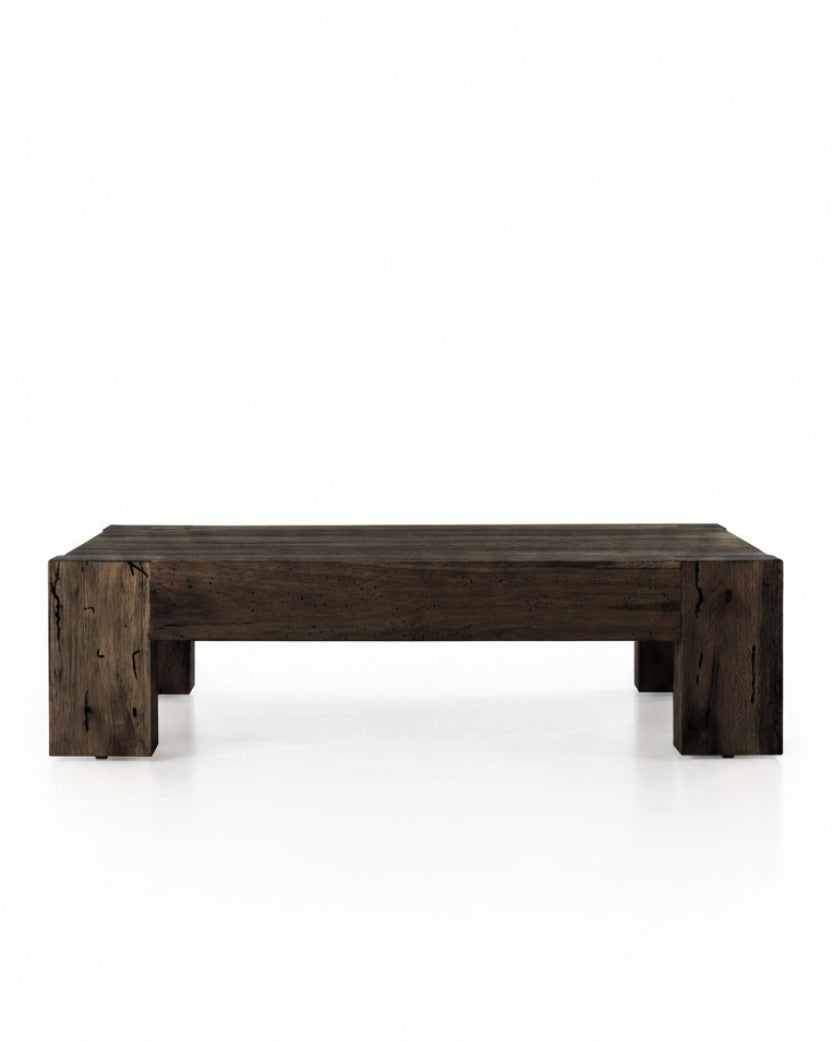Powell Coffee Table in ebony oak front view