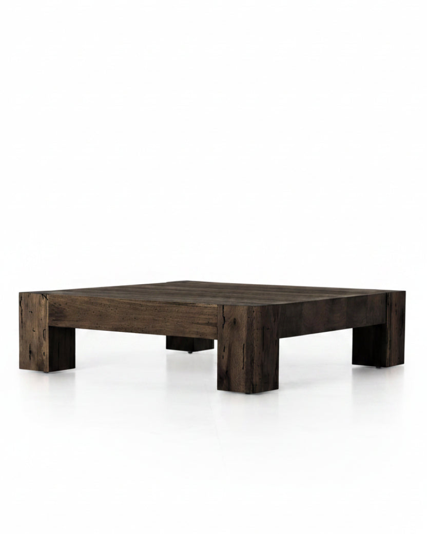 Powell Coffee Table in ebony oak angled