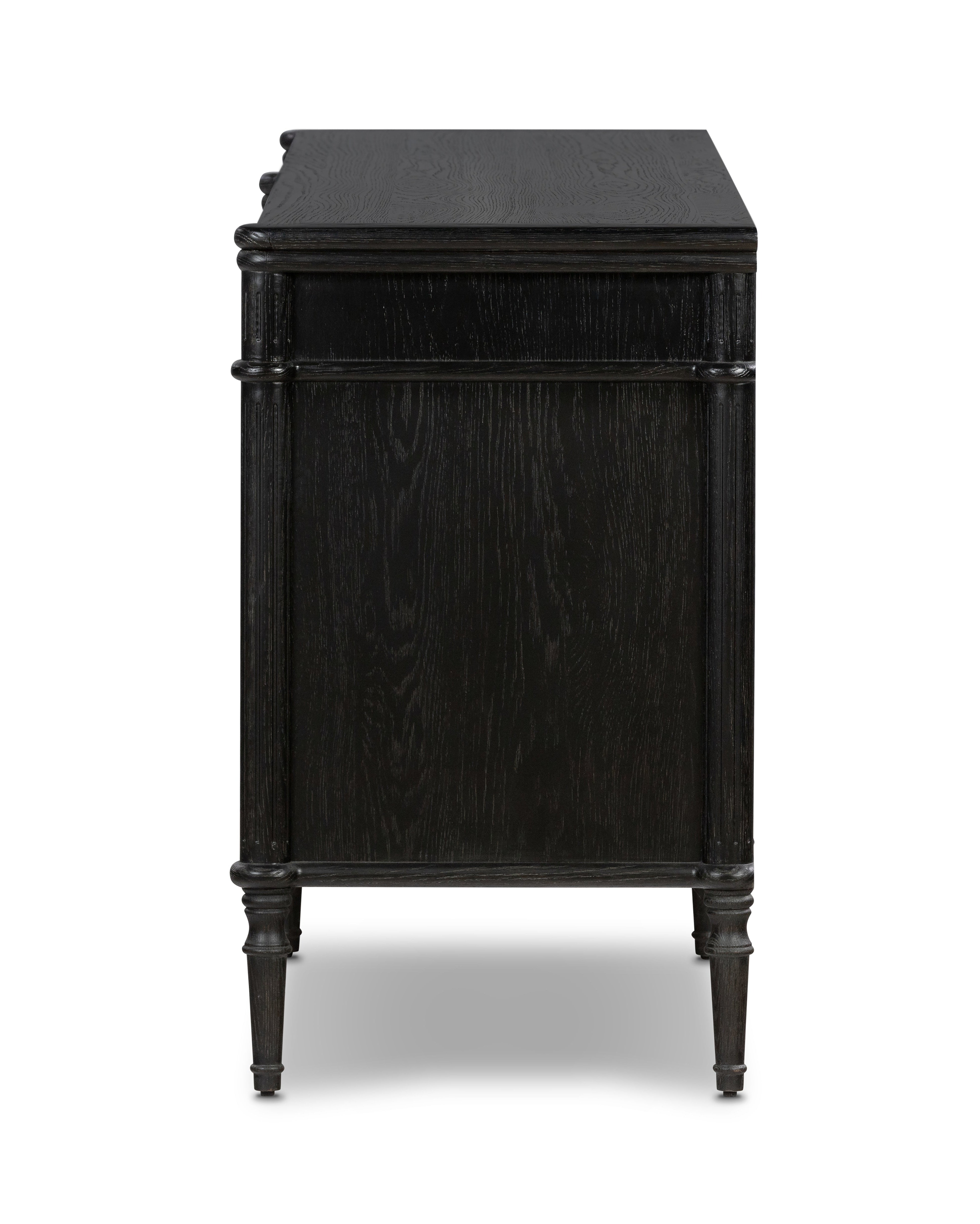 Gabrielle Sideboard in Distressed Black side