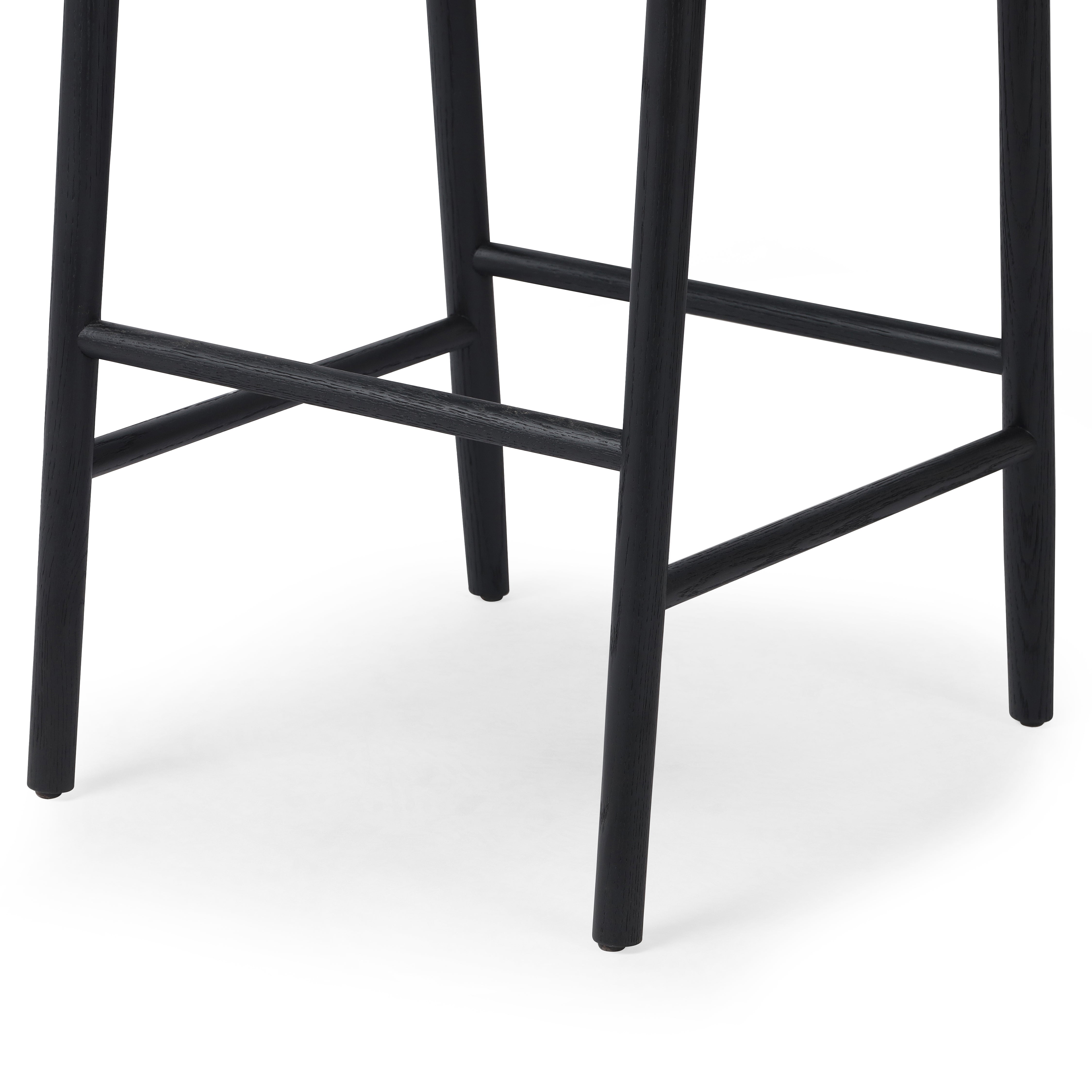 Carter Bar Stool in Black Oak legs