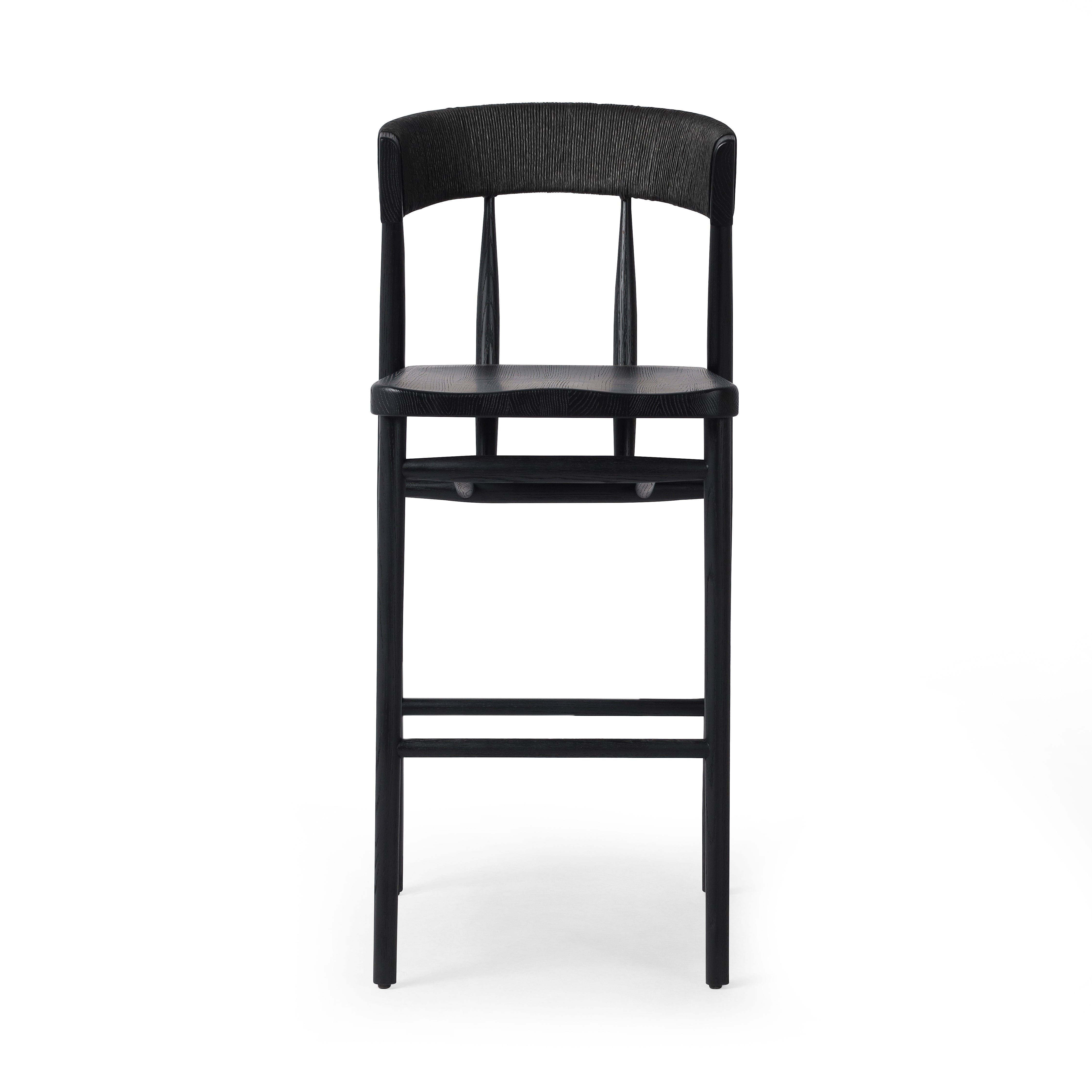Carter Bar Stool in Black Oak