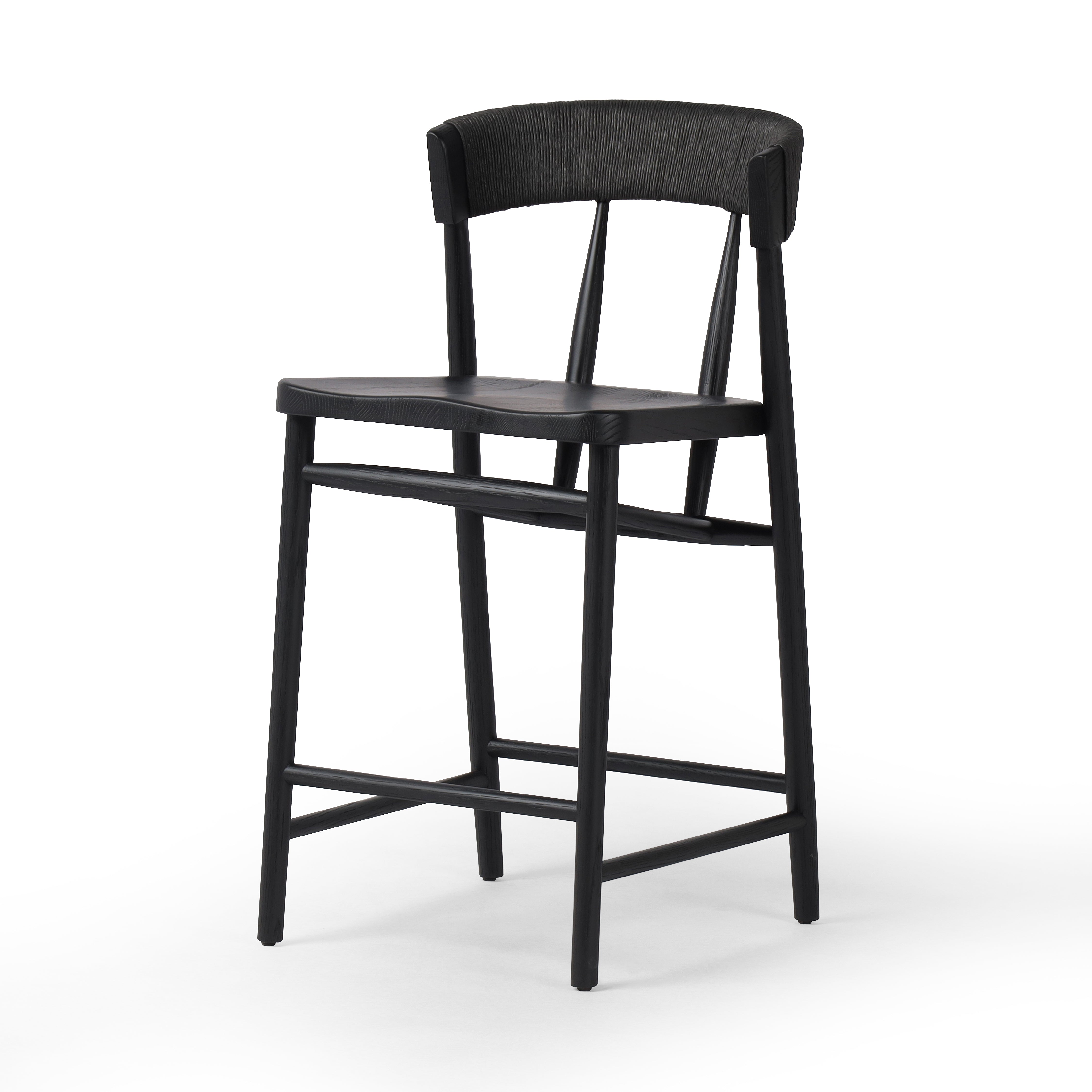 Carter Counter Stool in Black Oak