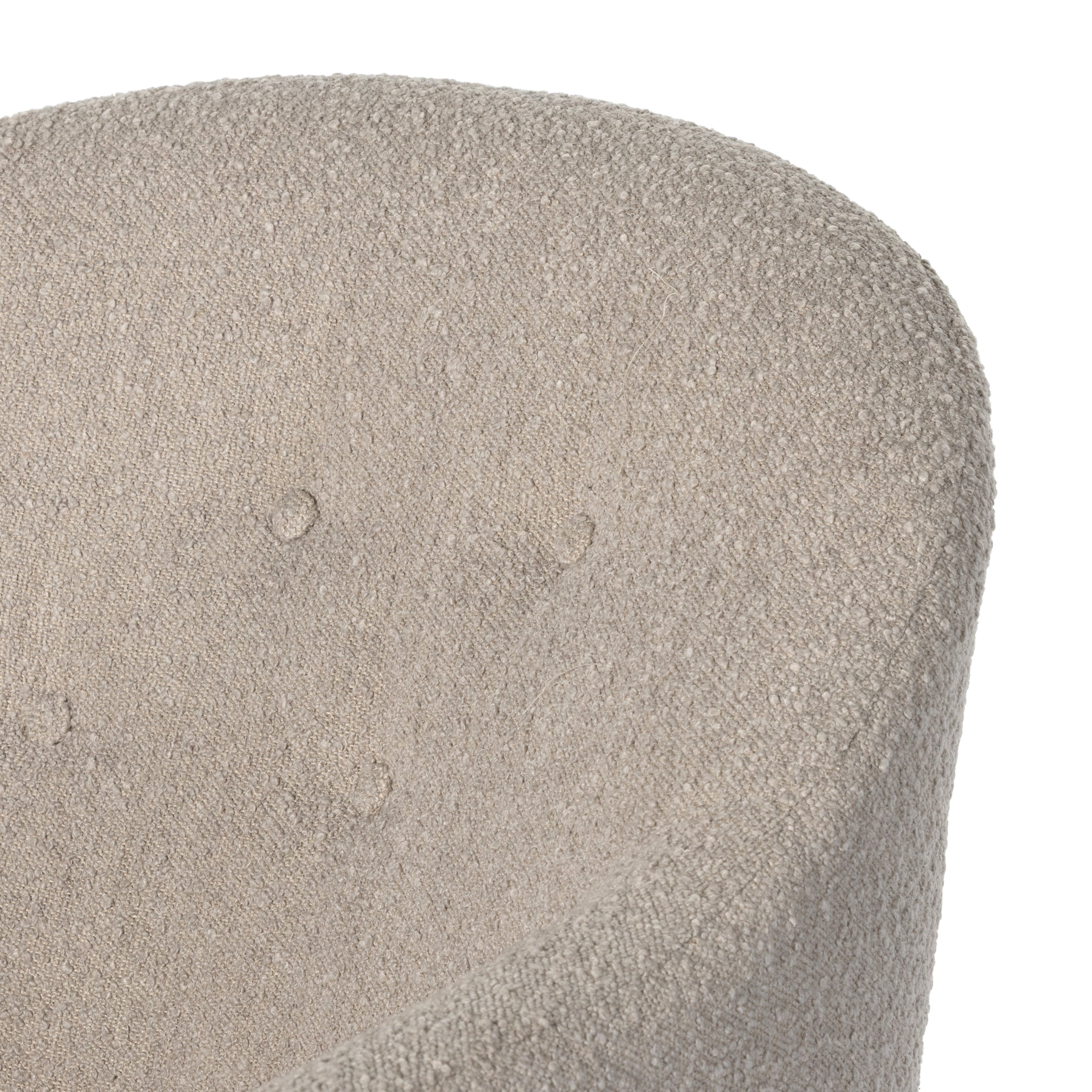 Marley Chaise in Sand Color back up close