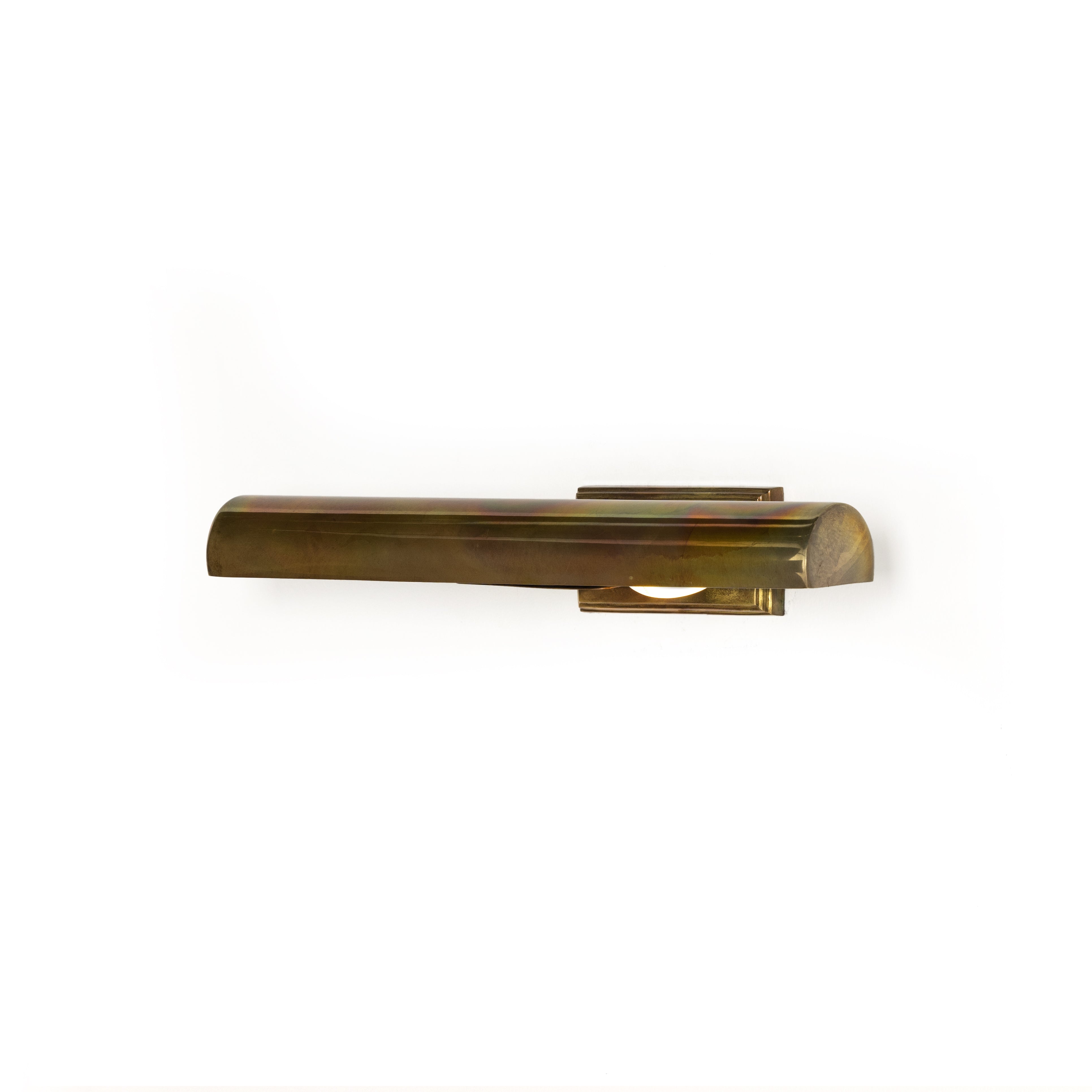 Small Burnt Brass Clementine Picture Light