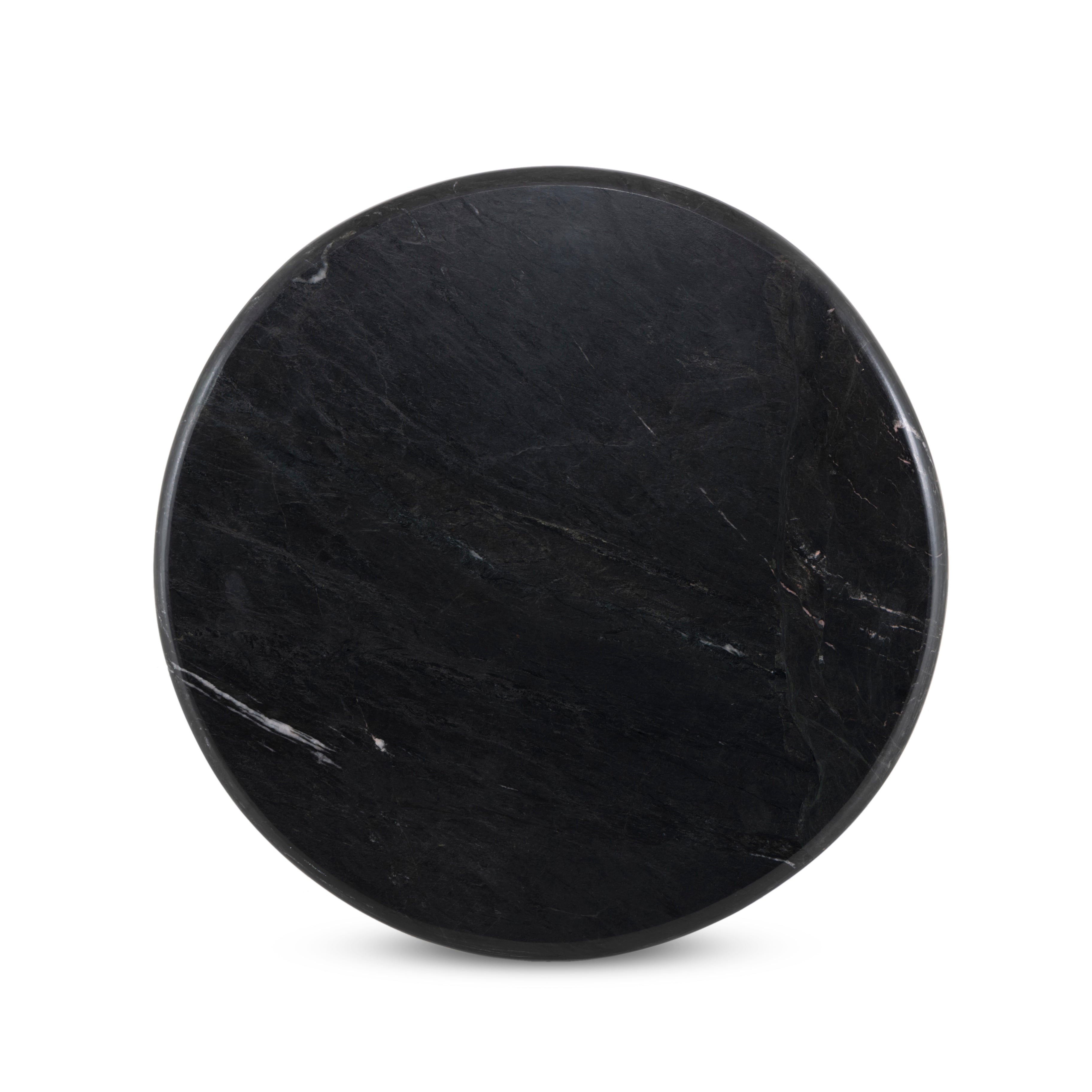 Deco Marble End Table - Black Marble top