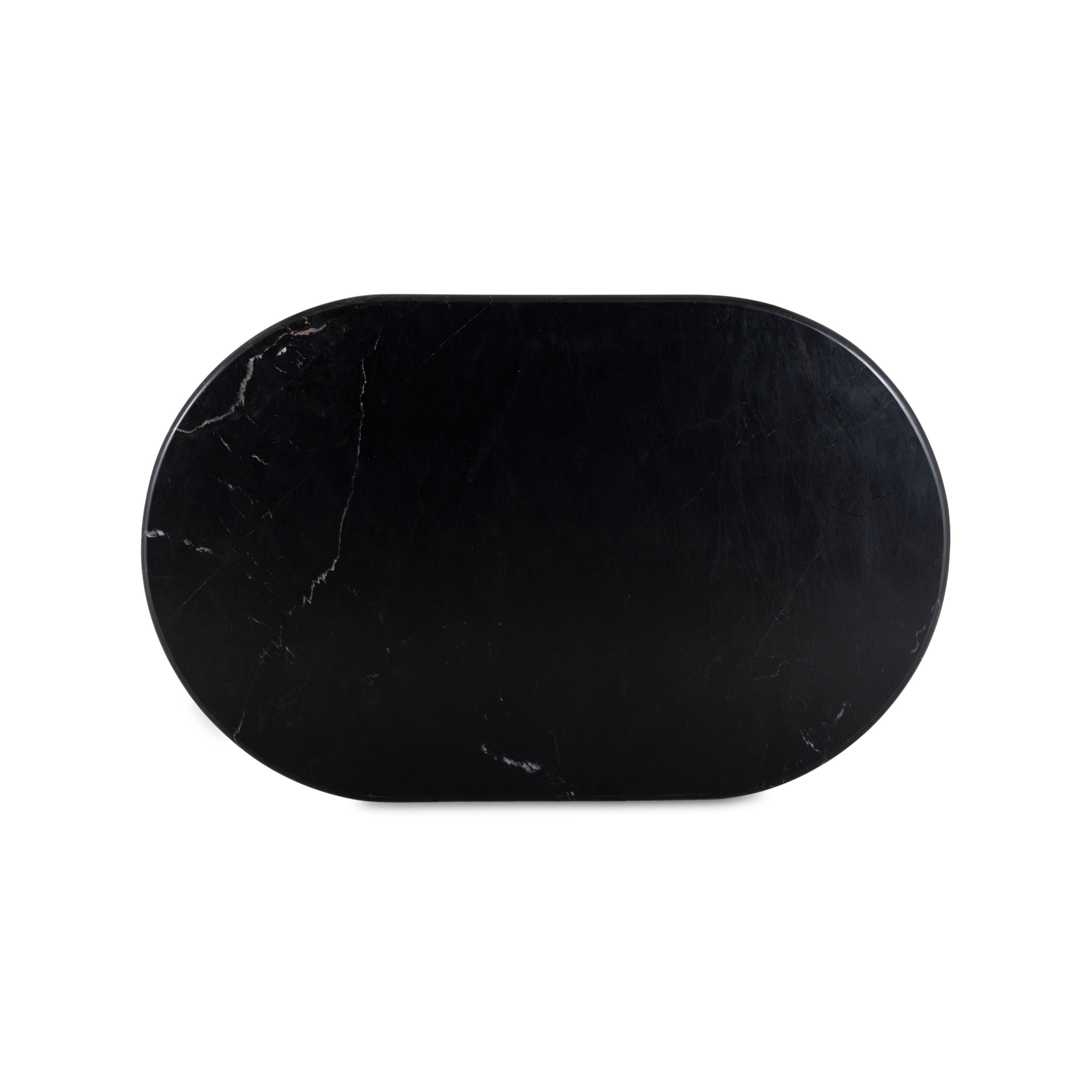 Deco Marble Coffee Table - Black Marble top view