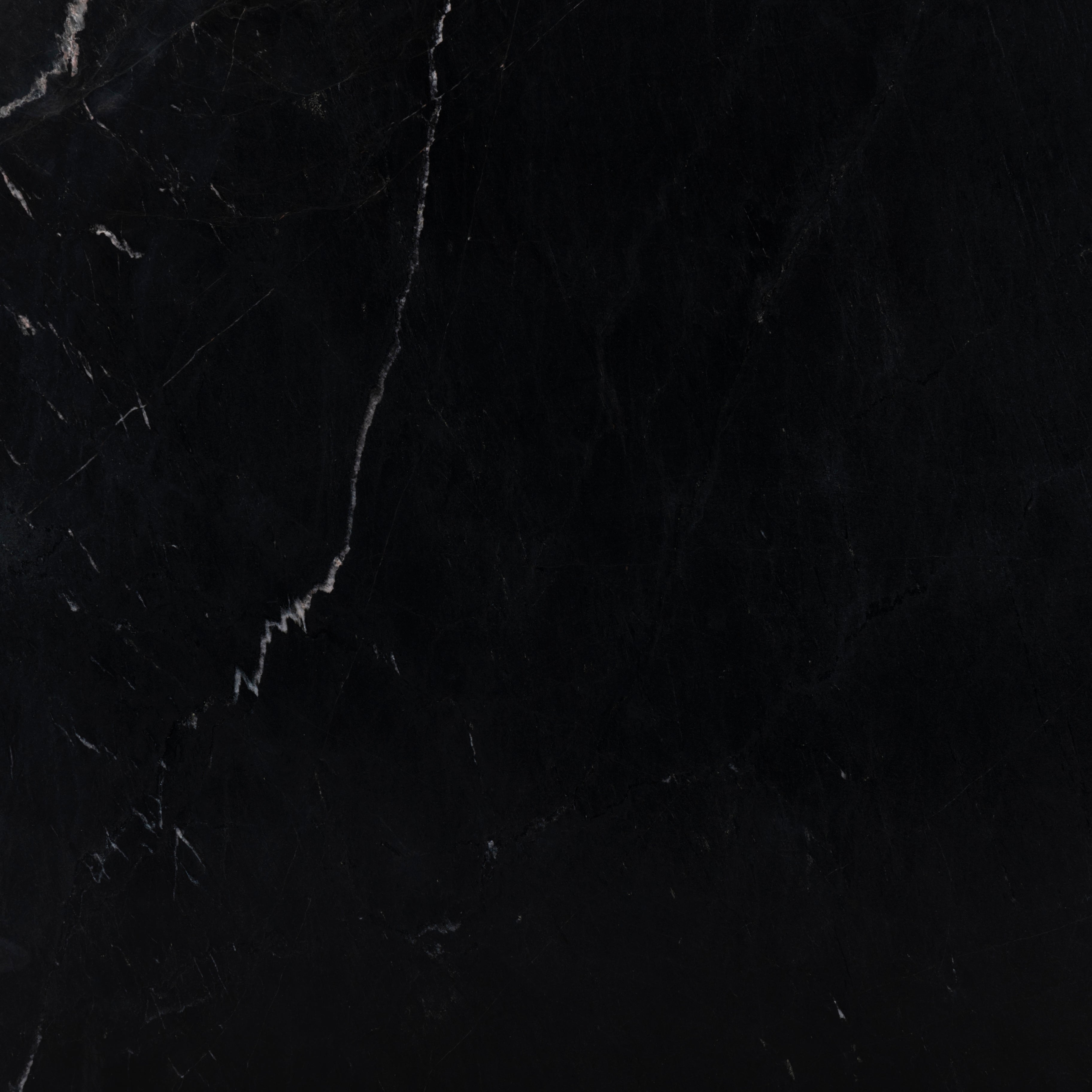 Deco Marble Coffee Table - Black Marble up close