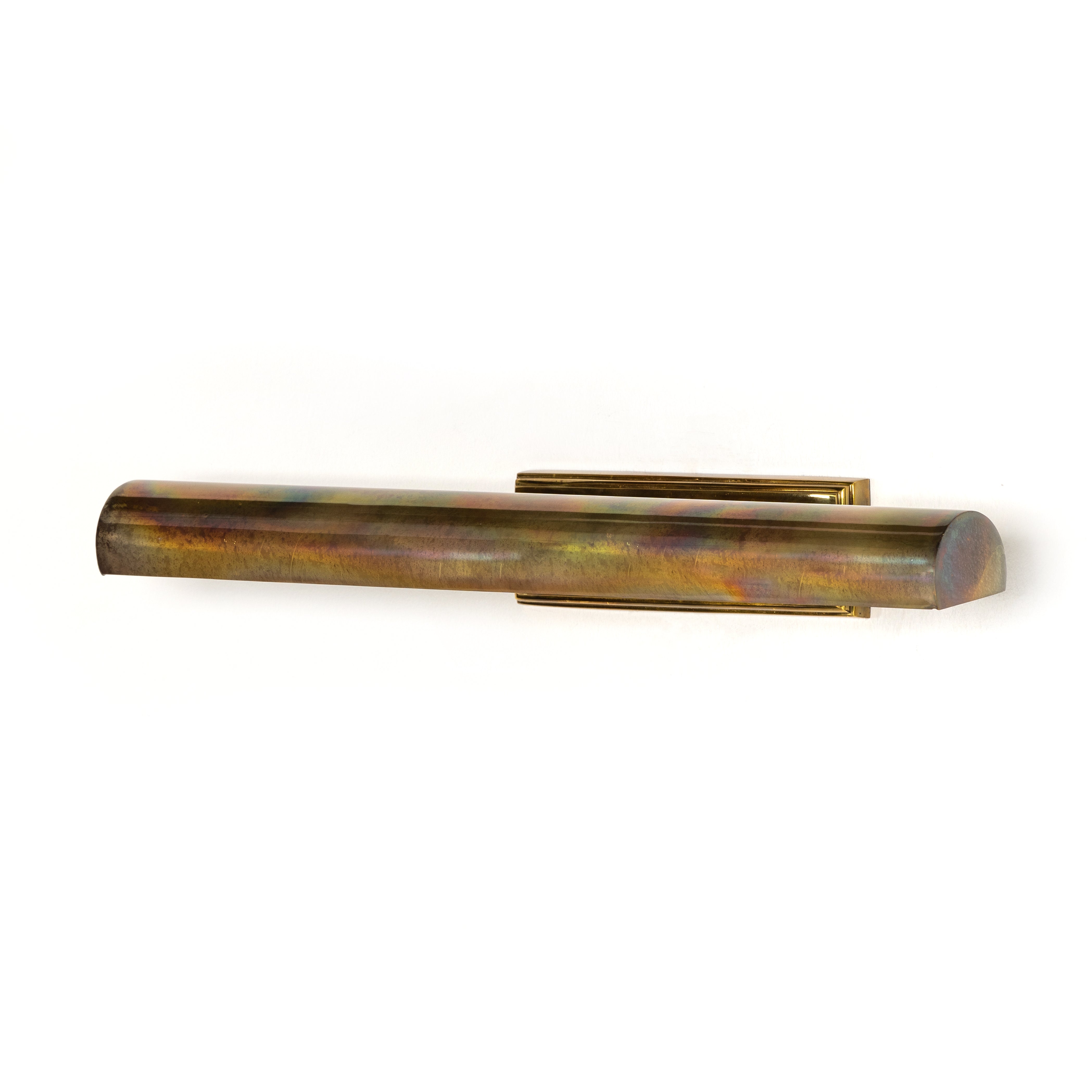 Large Burnt Brass Clementine Picture Light