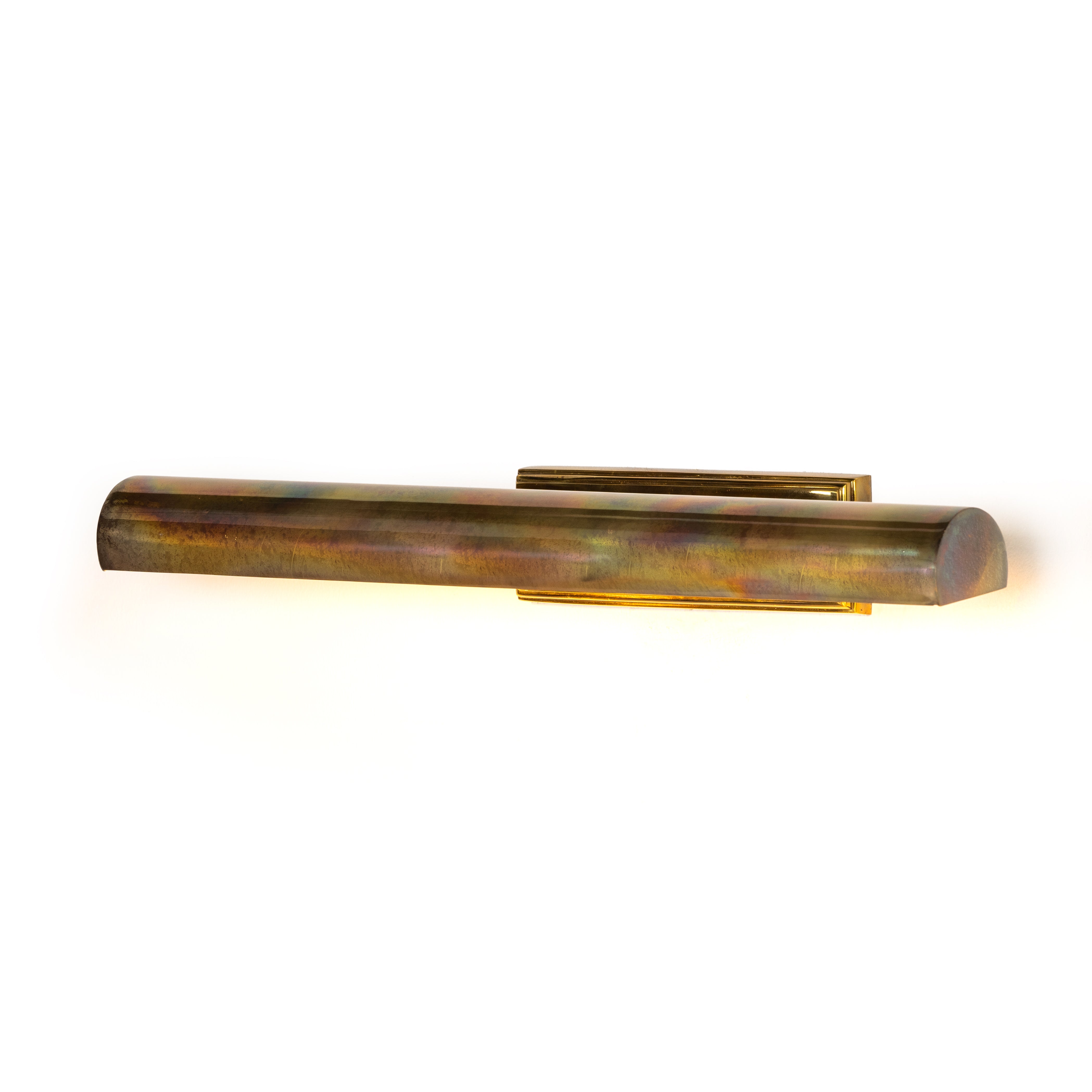 Large Burnt Brass Clementine Picture Light