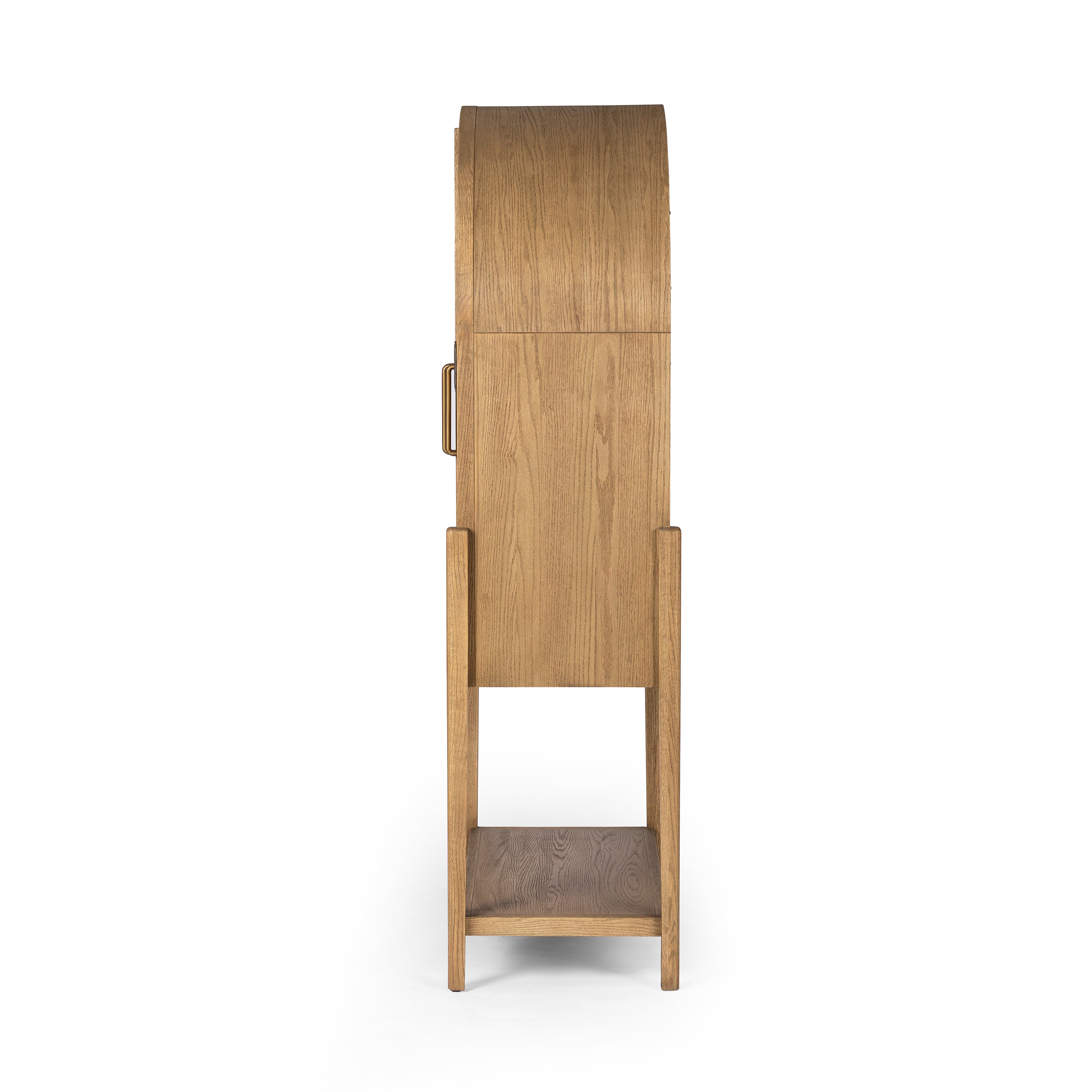 Drifted Oak Carraway Bar Cabinet side