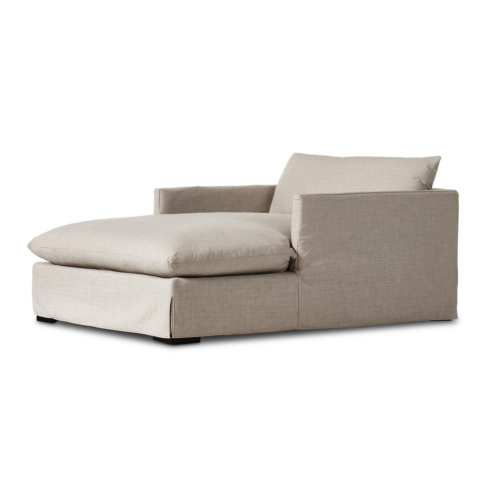 Rowan Chaise in bennett moon