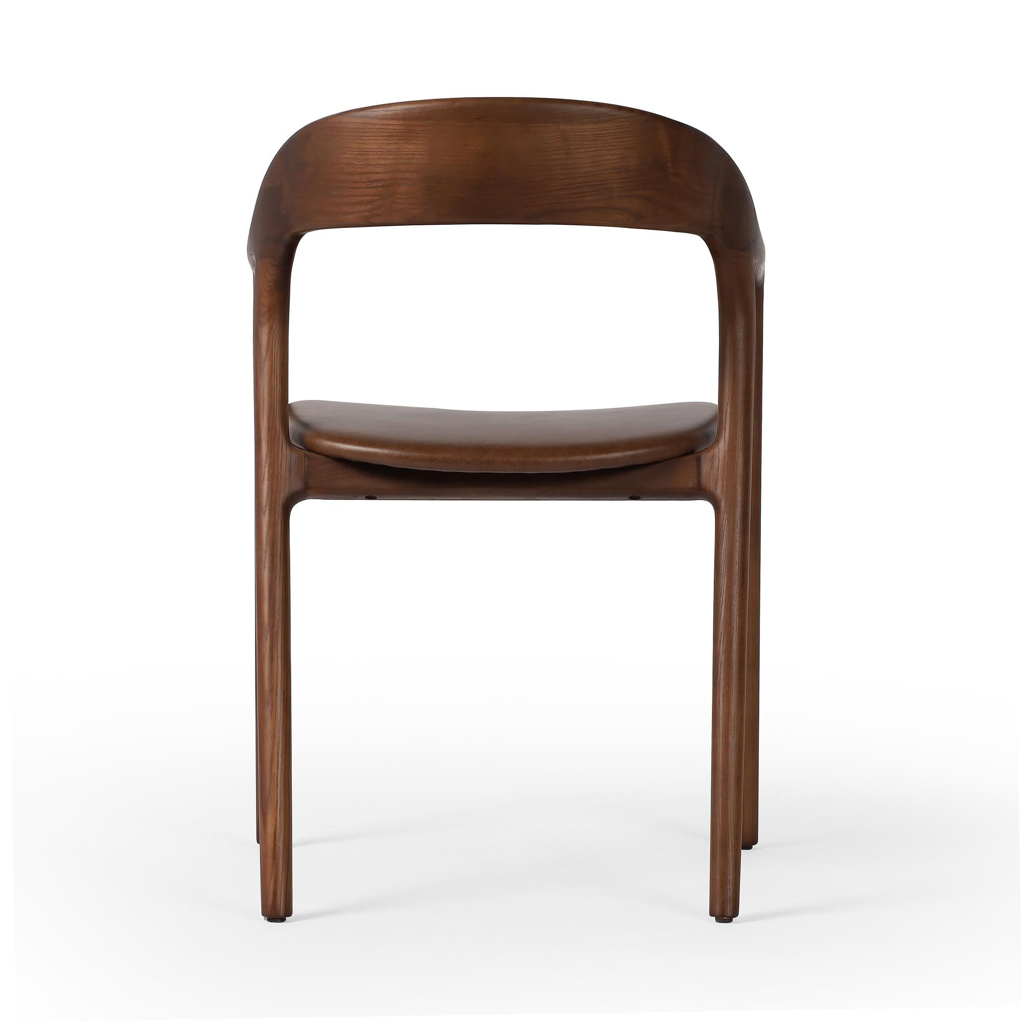 Leigh Dining Armchair in Sonoma coco back view