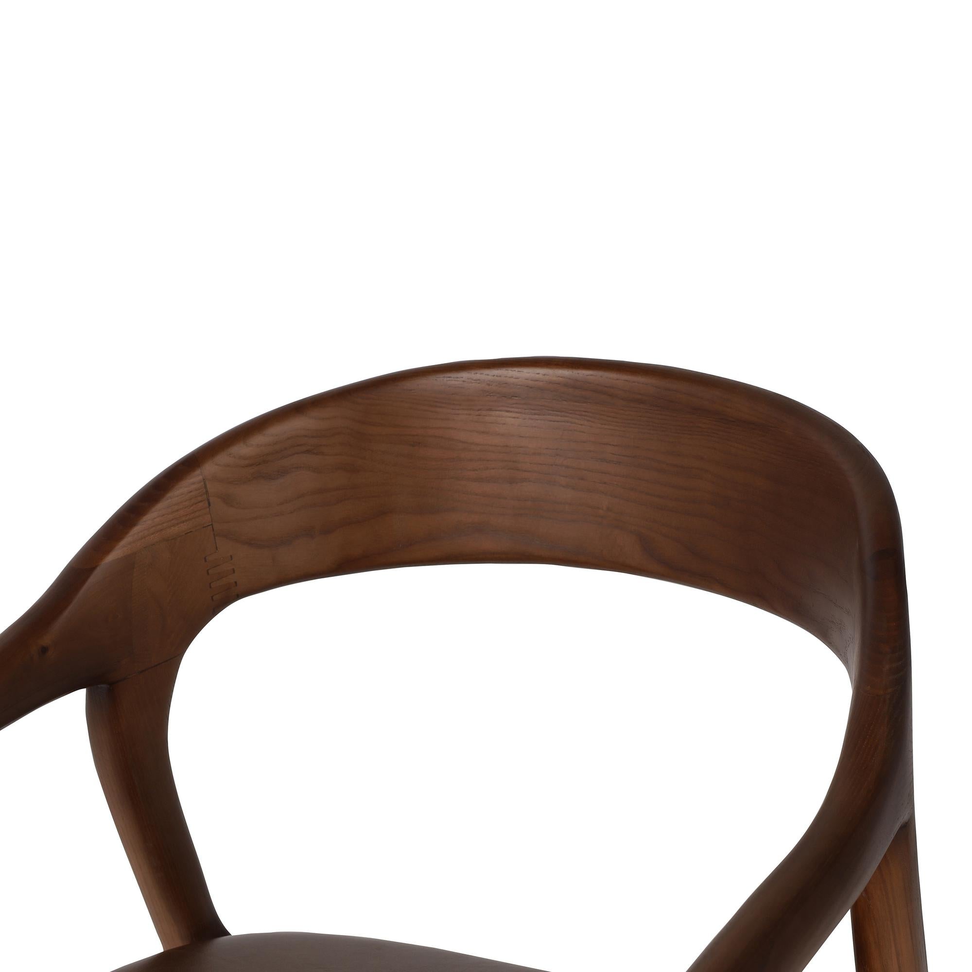 Leigh Dining Armchair in Sonoma coco close up