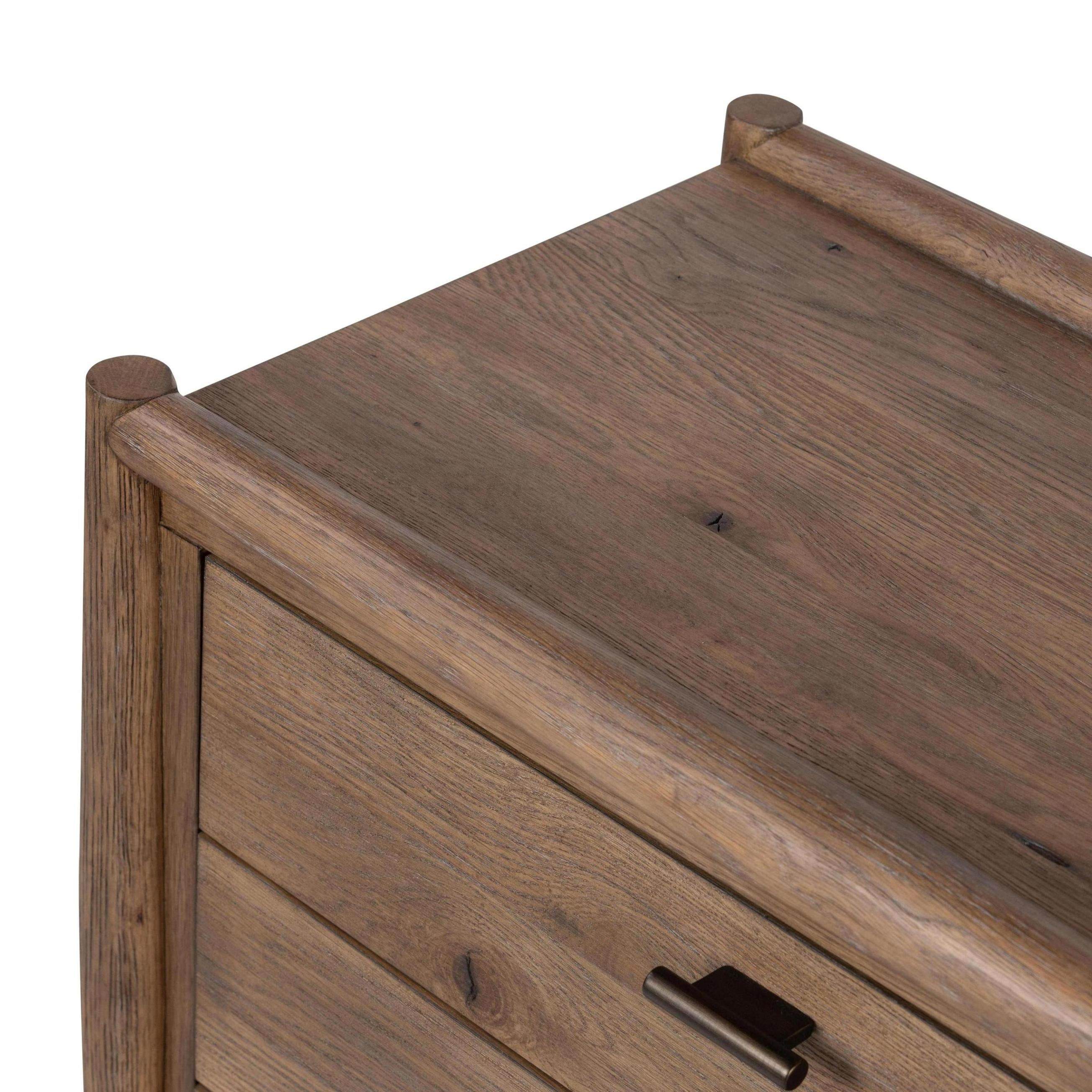 Flint Nightstand close up of top of nightstand