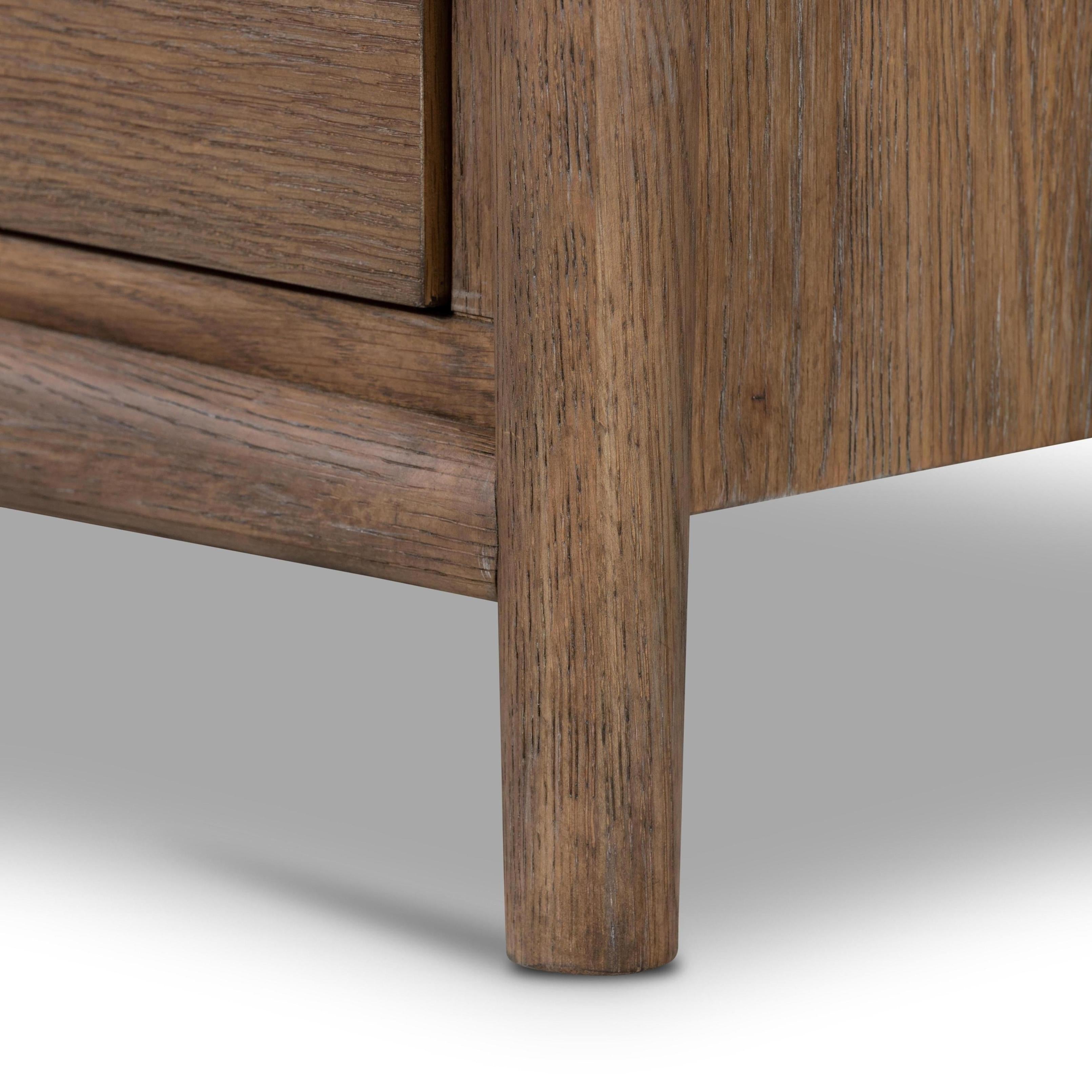Flint Nightstand close up of leg 