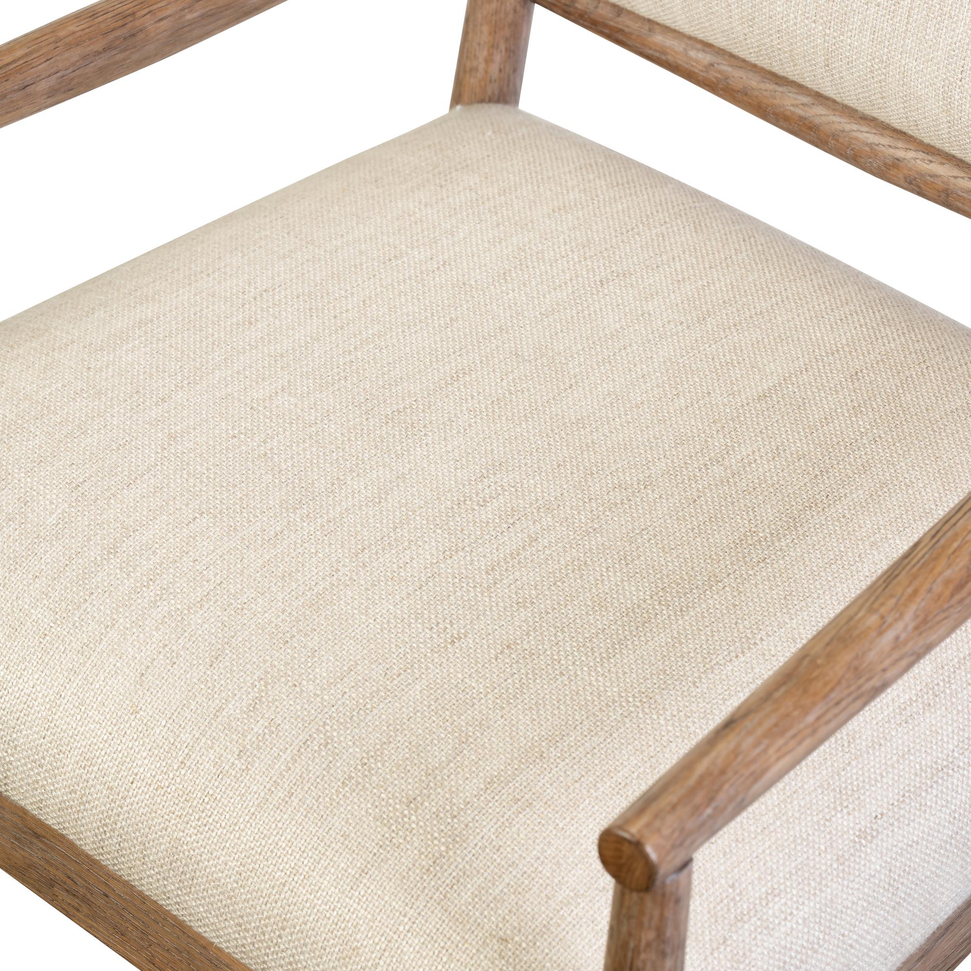 Flint Dining Armchair close up of seat