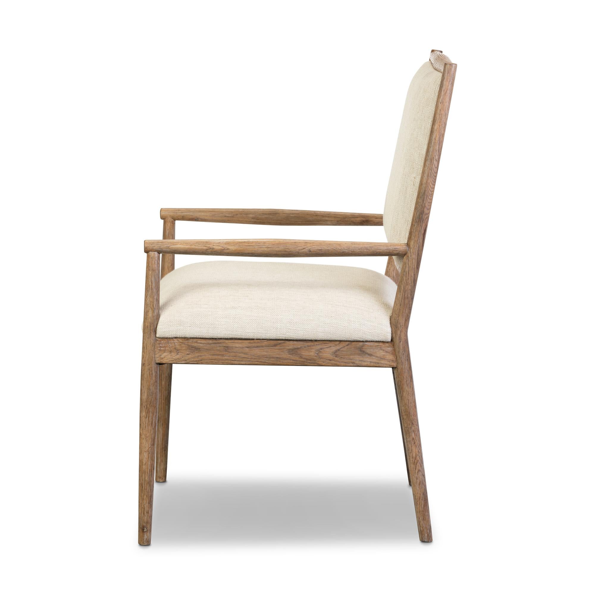 Flint Dining Armchair side view