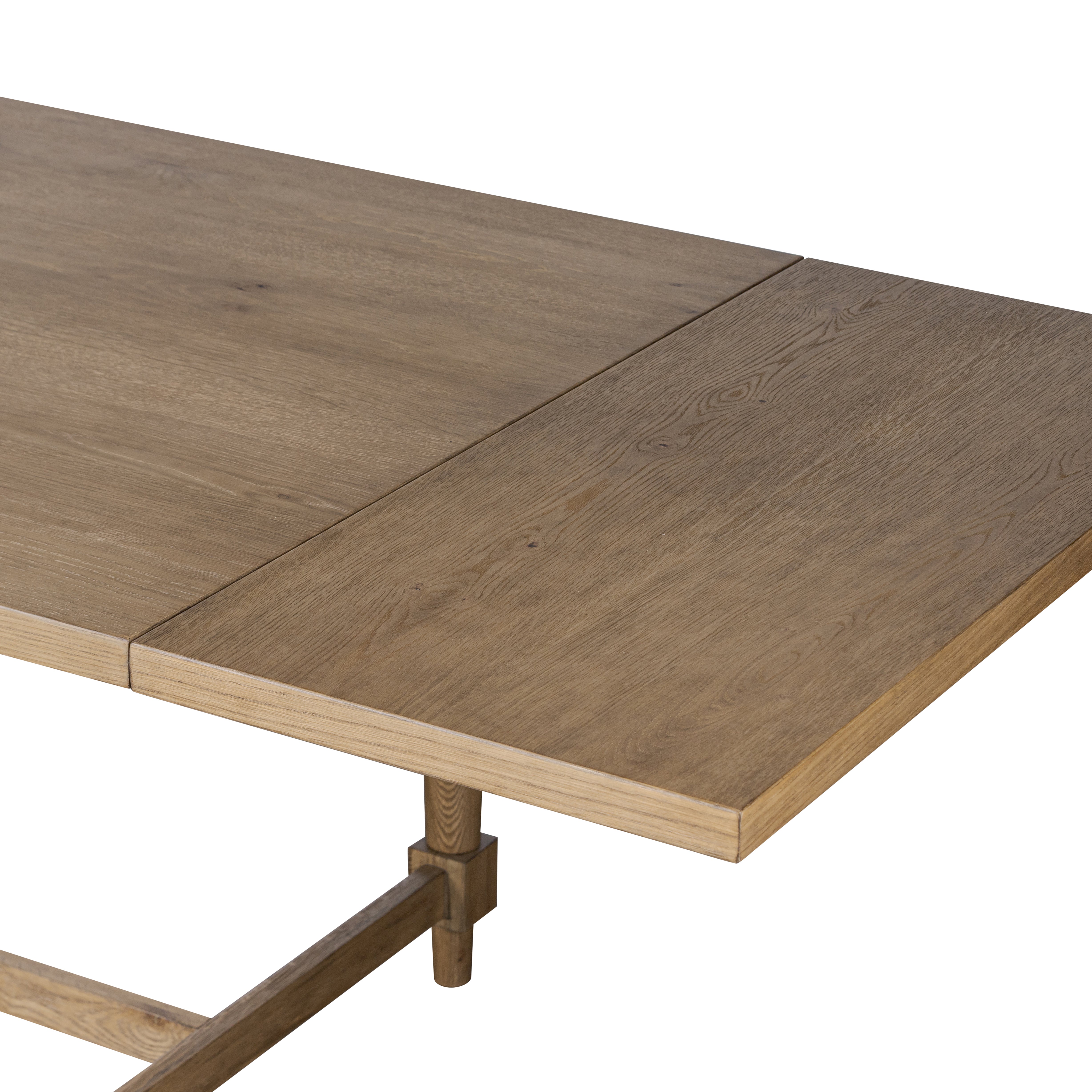 Beau Extension Dining Table top view of end of table