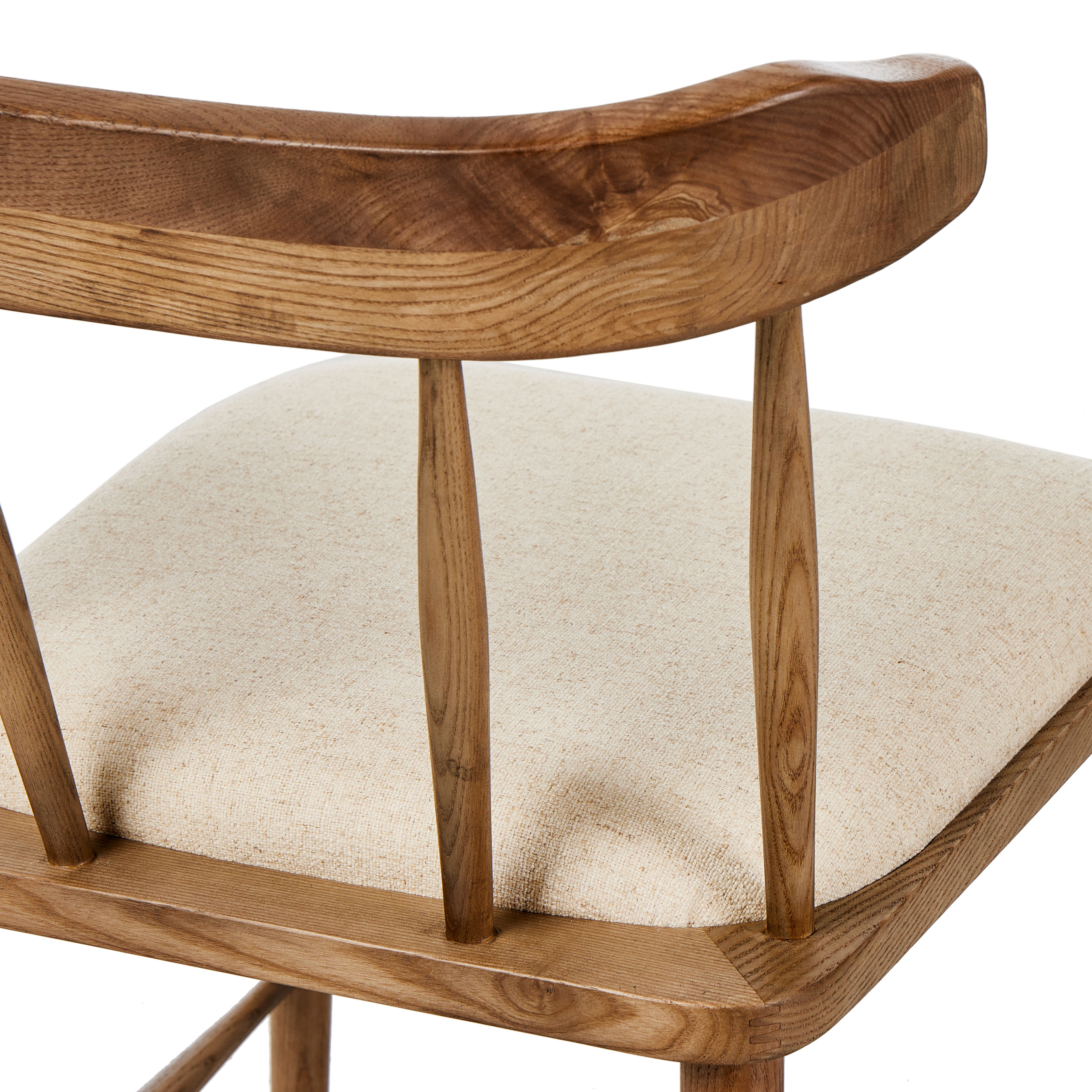 Natural Foster Dining Chair from back