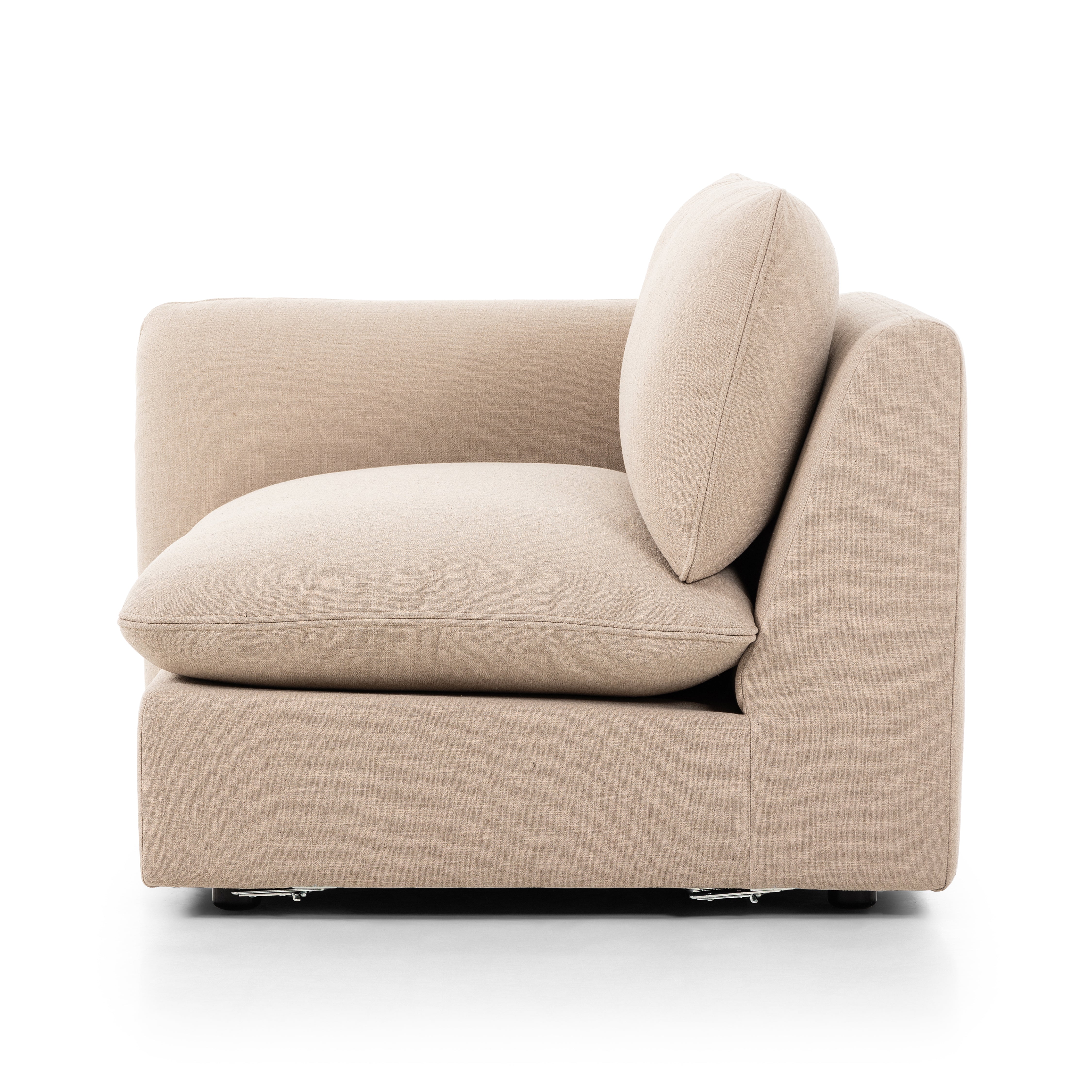 Taupe Laura Sectional Left Arm 
