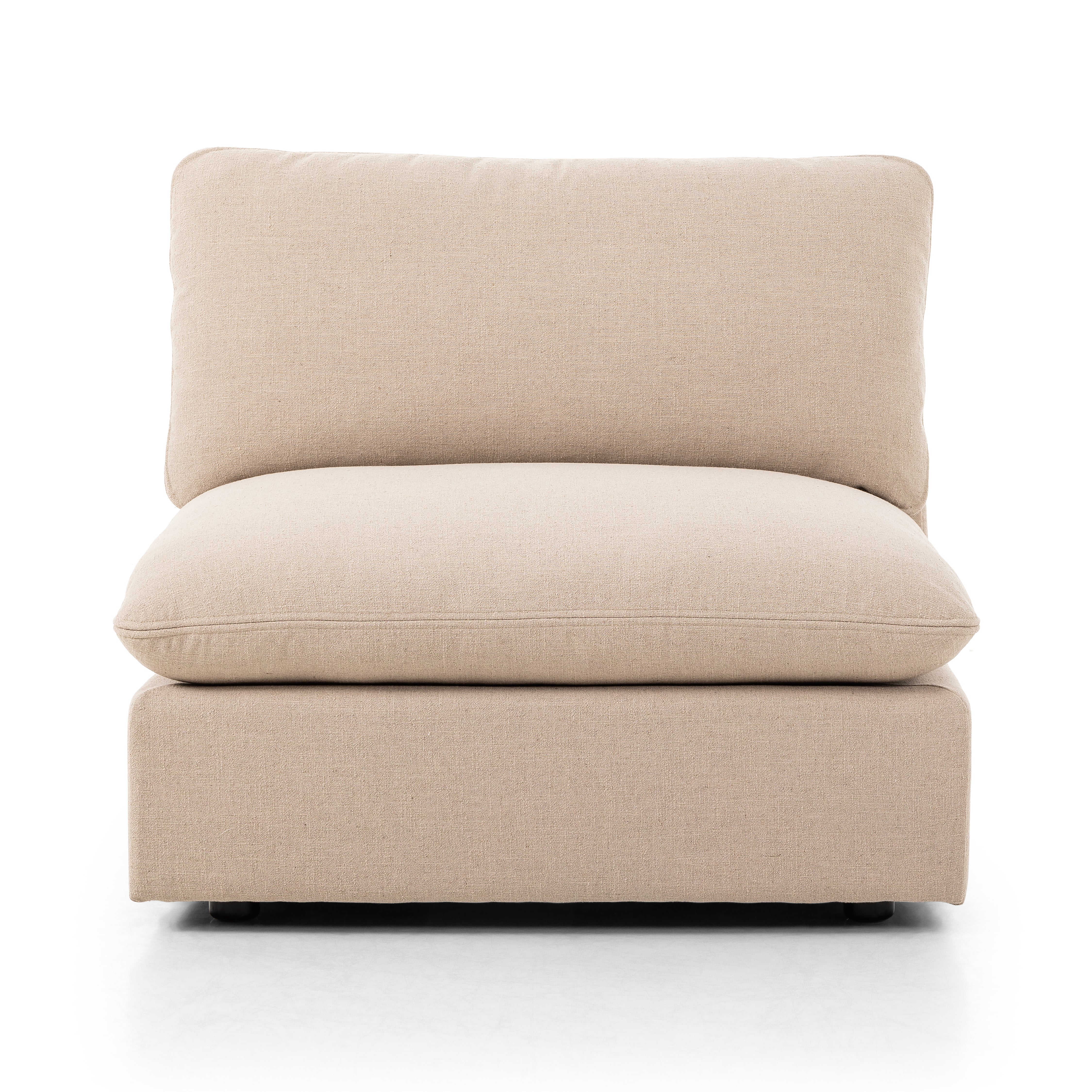 Taupe Armless Laura Sectional