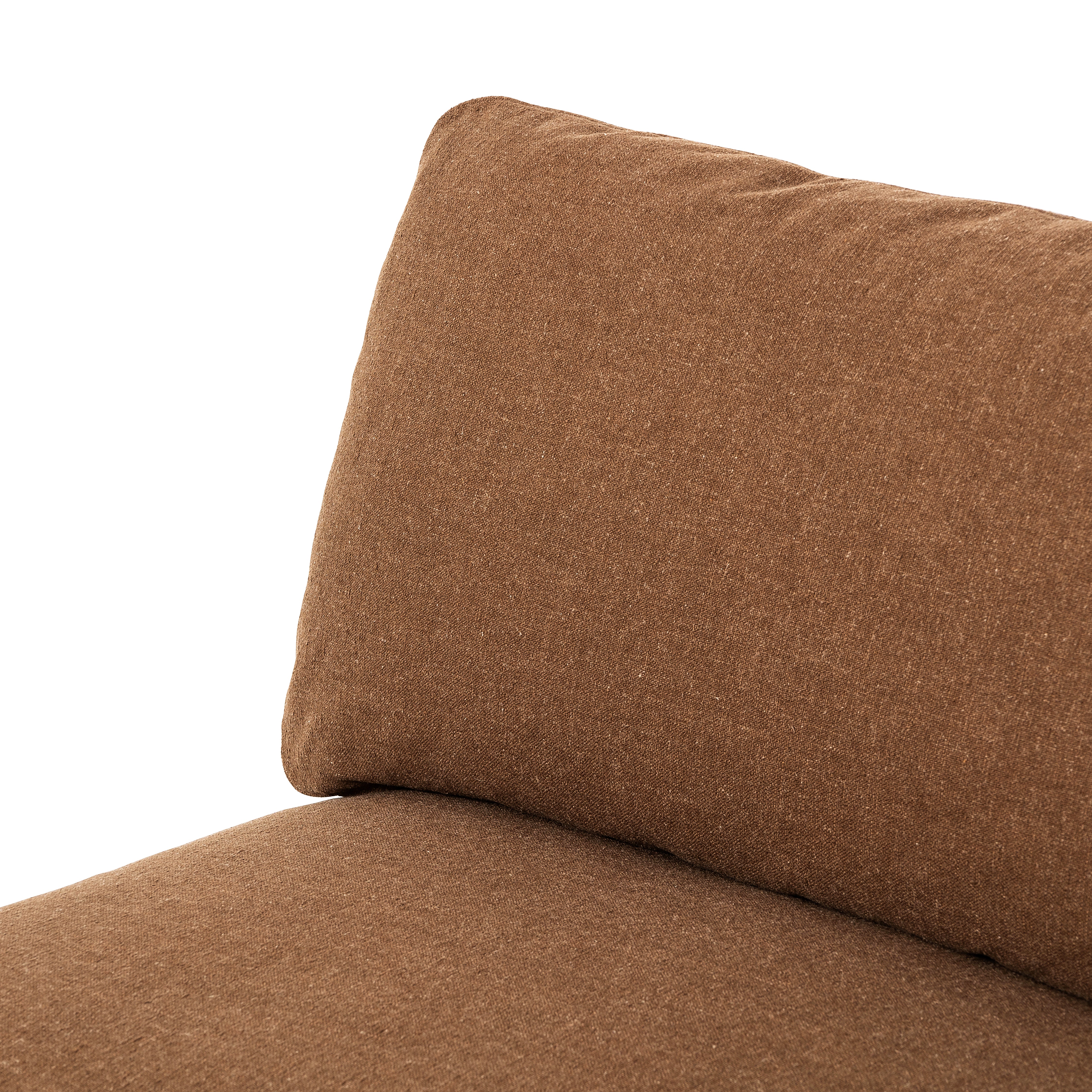 Cafe Laura Sectional Armless seatback and seat up close