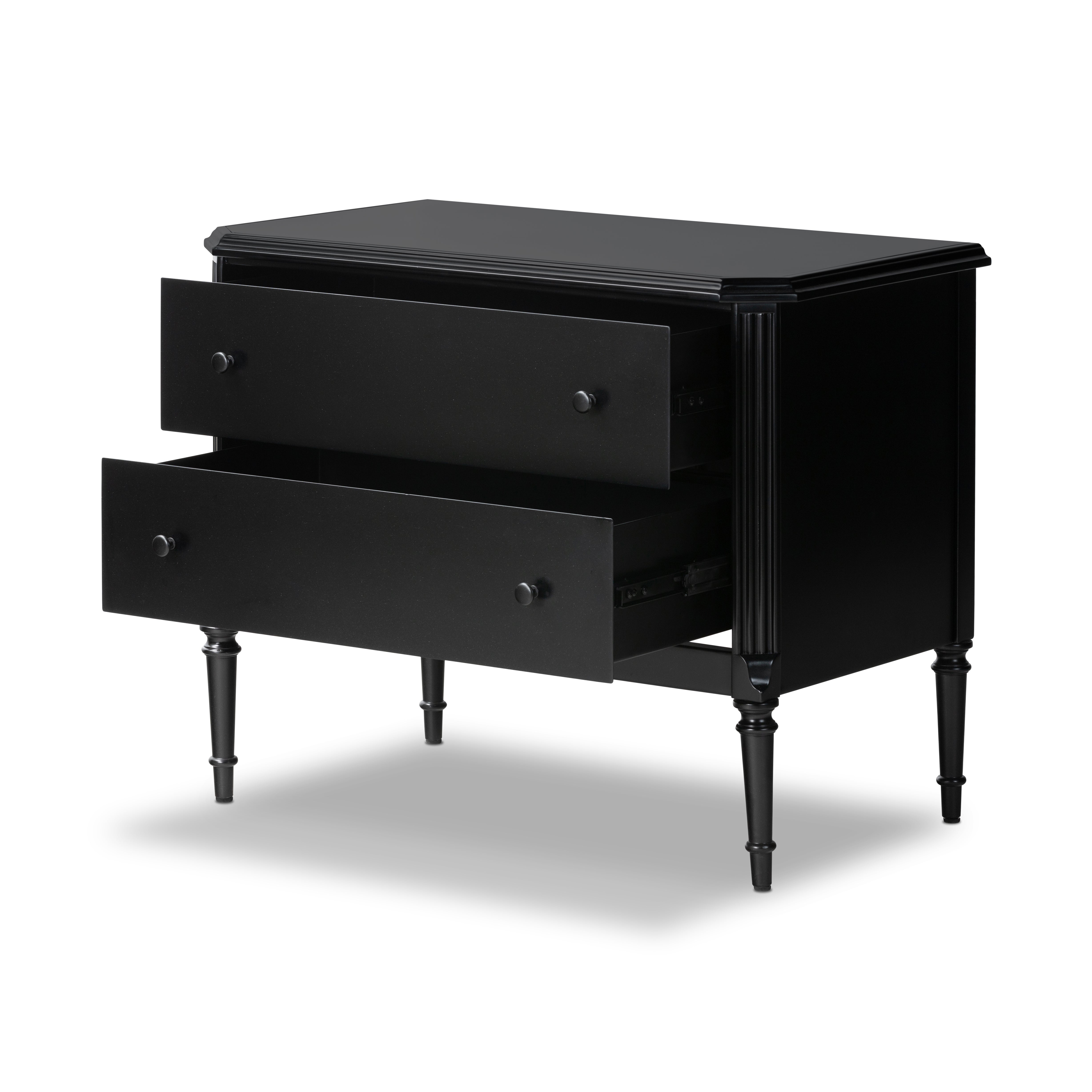 Regan Nightstand shown with drawers open