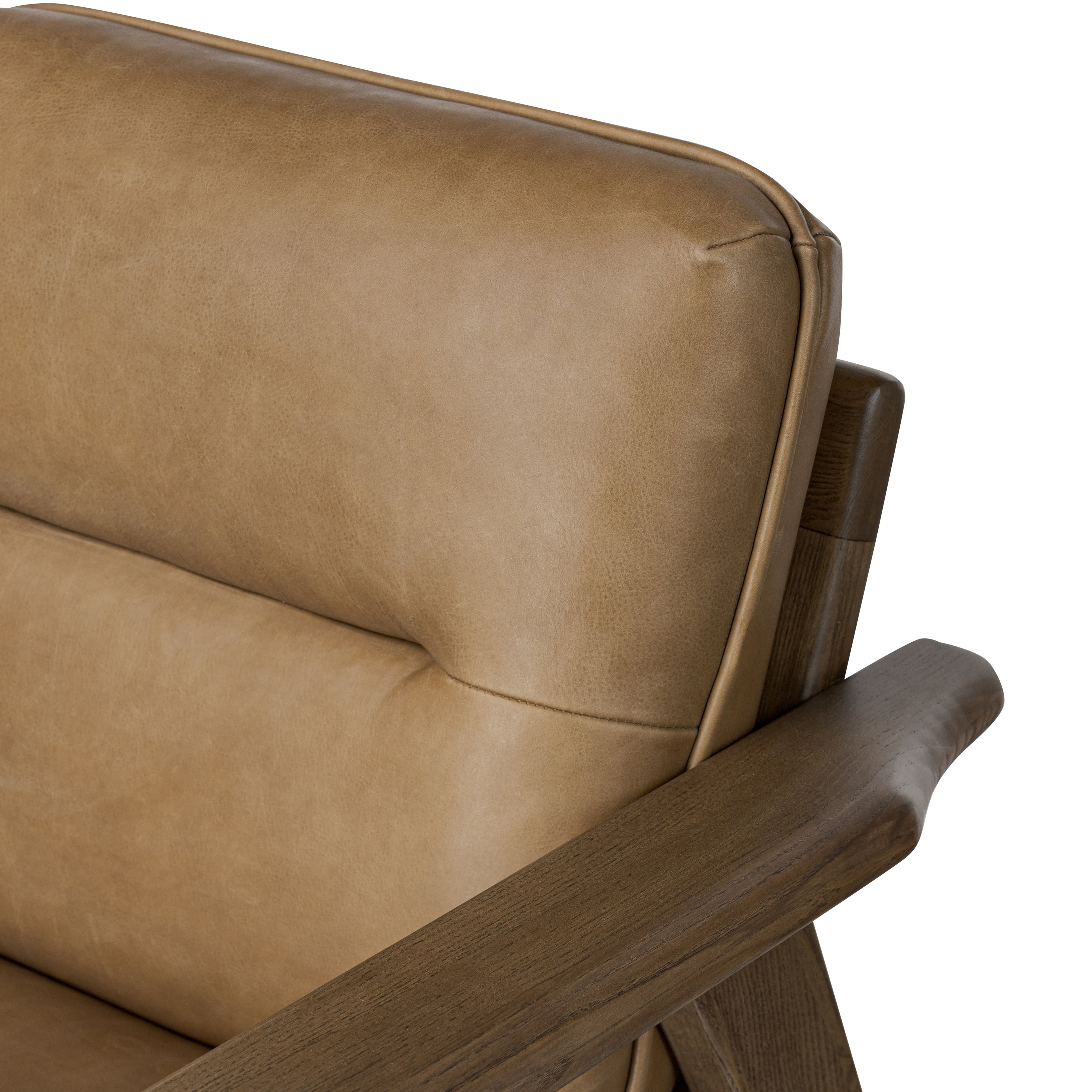 Palermo Drift Davie Chair seat back and arm up close
