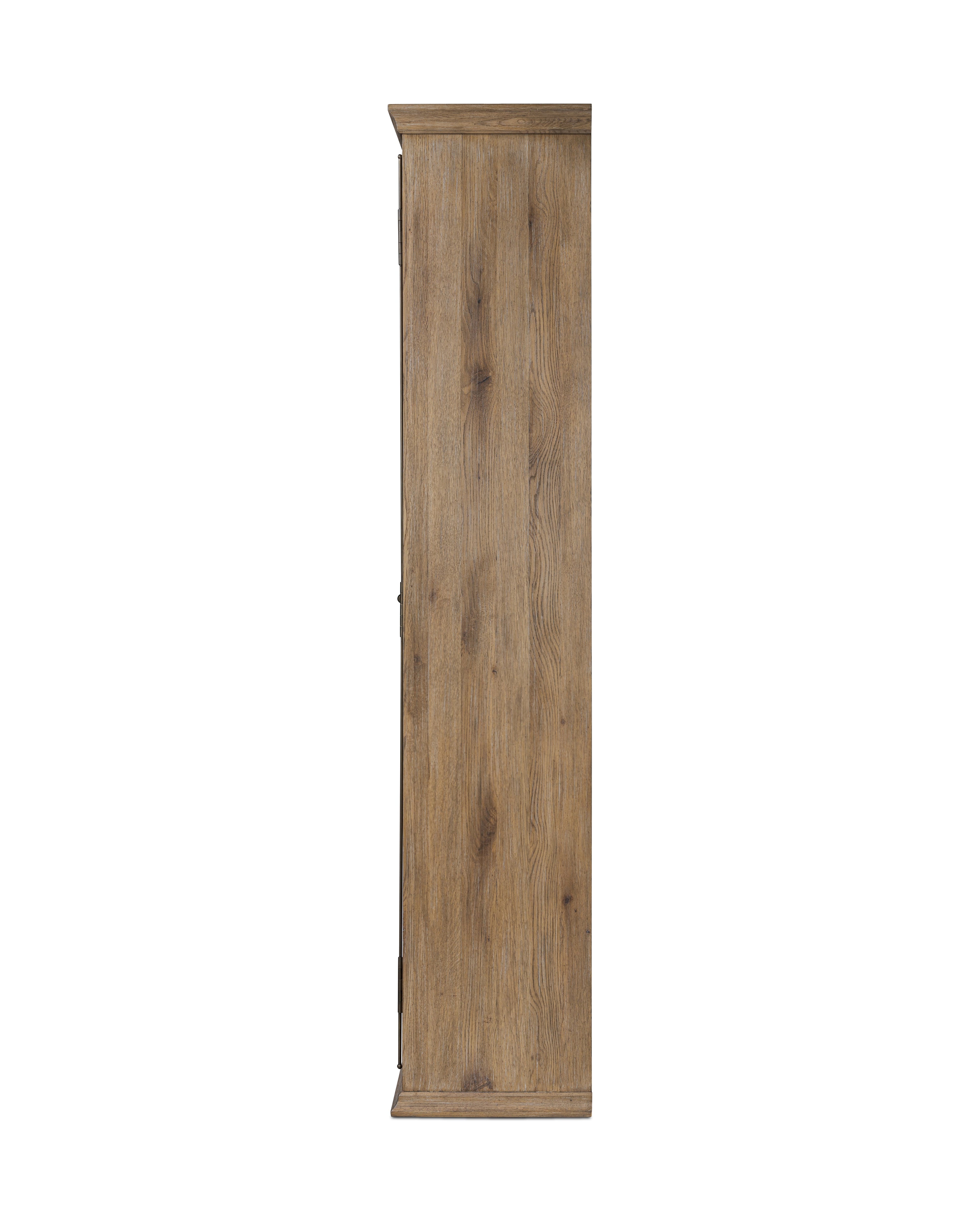 Weathered Oak Potter Cabinet sideview