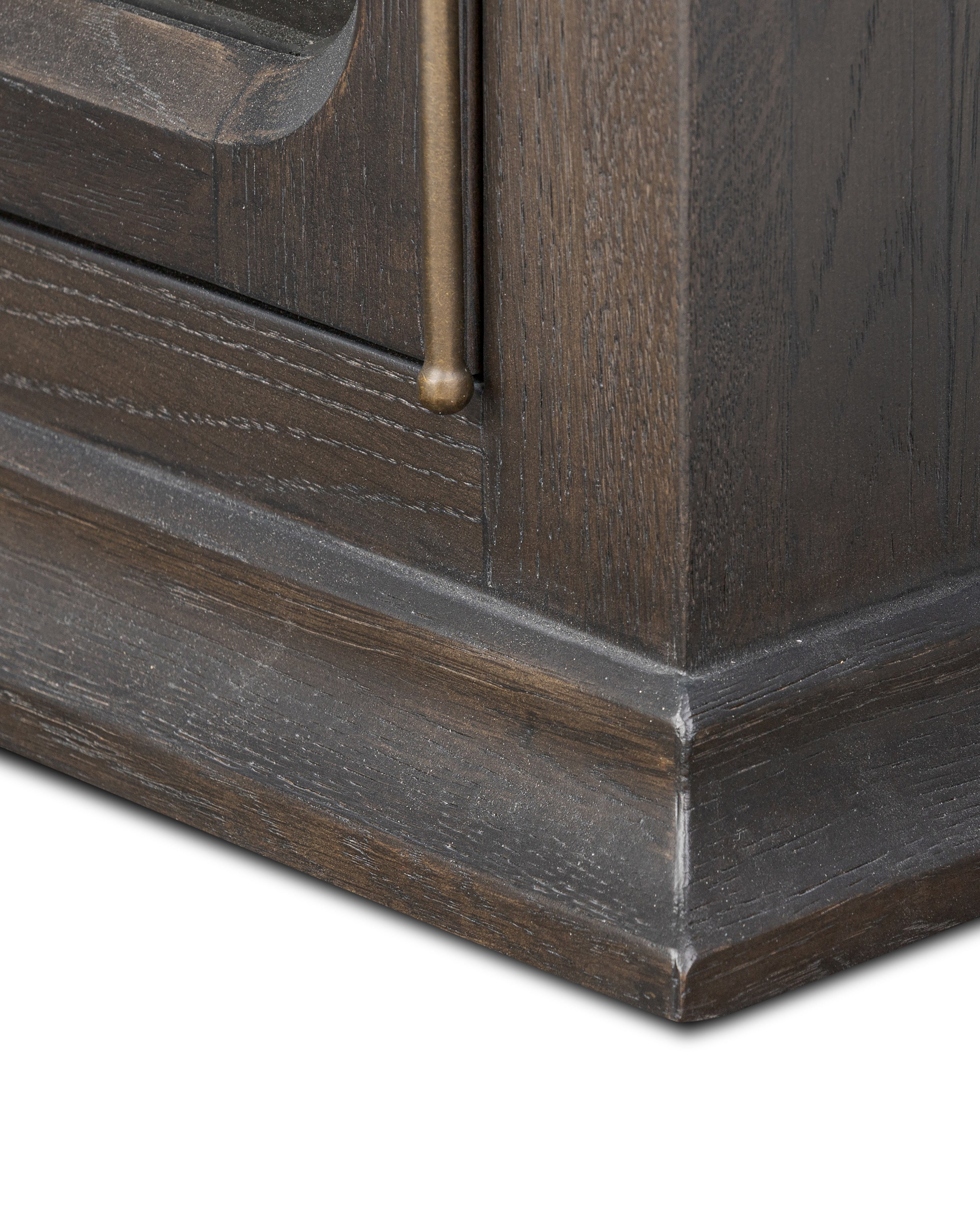 Smoked black Potter Cabinet bottom corner