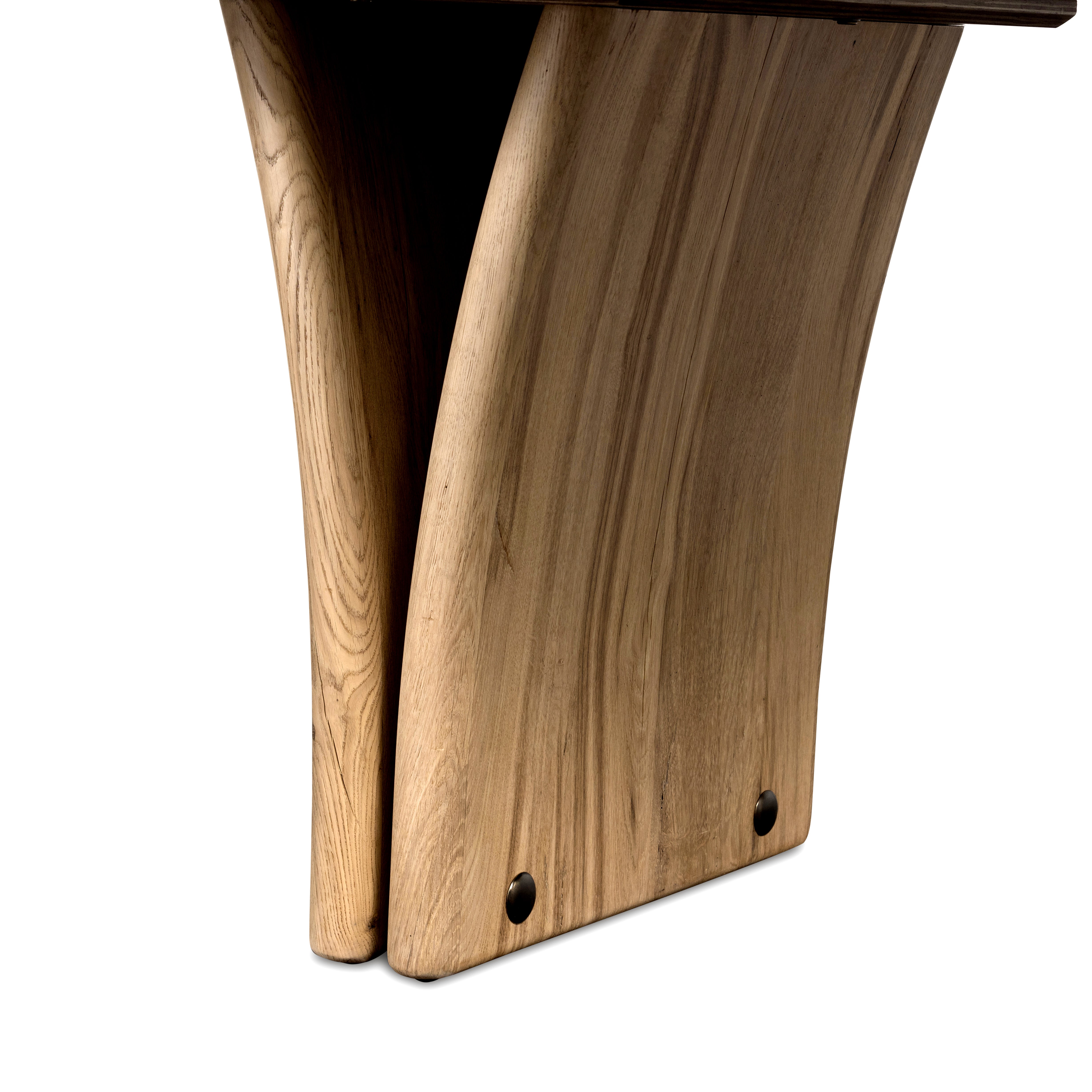 Manon Dining Table leg up close