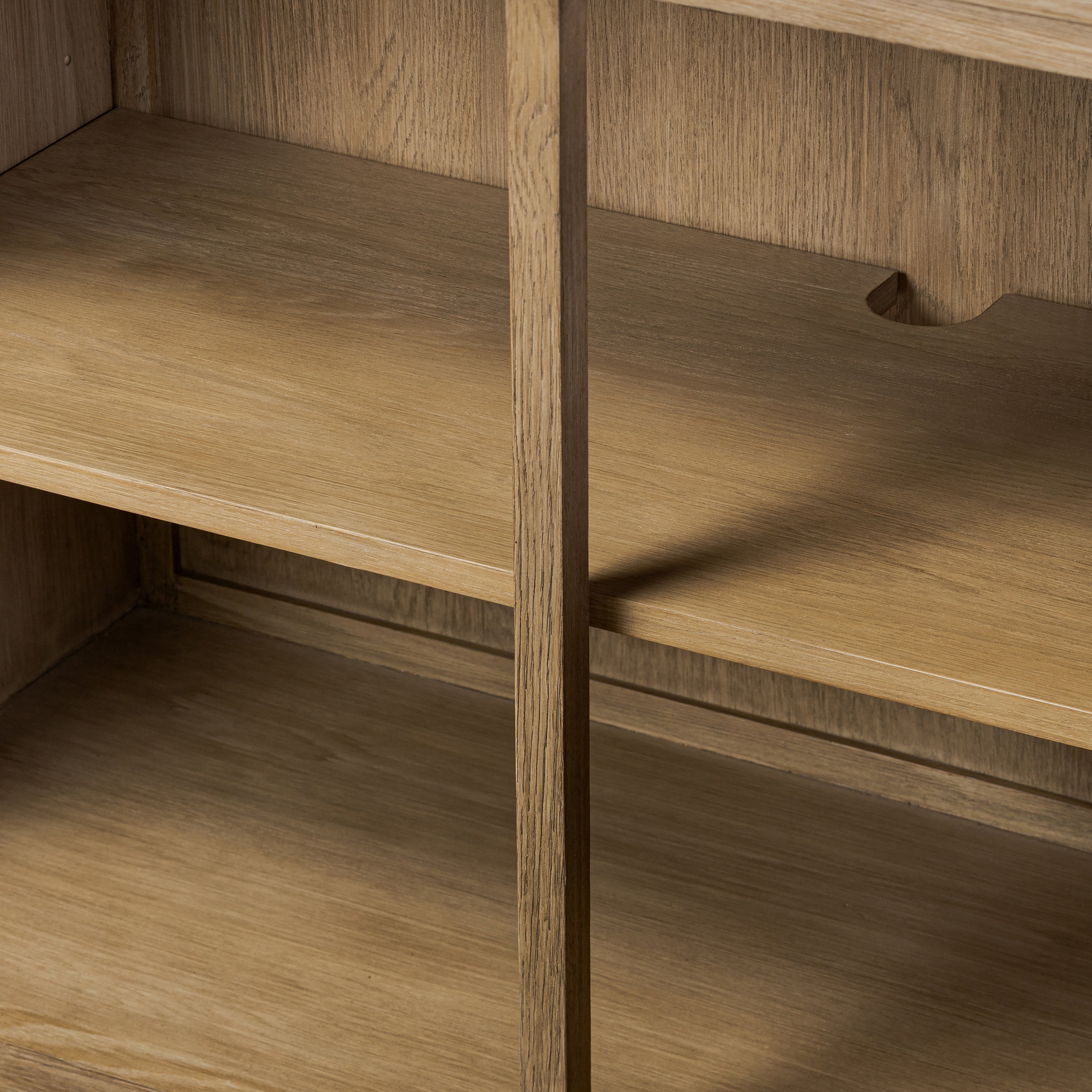 Addie Sideboard shelves up close