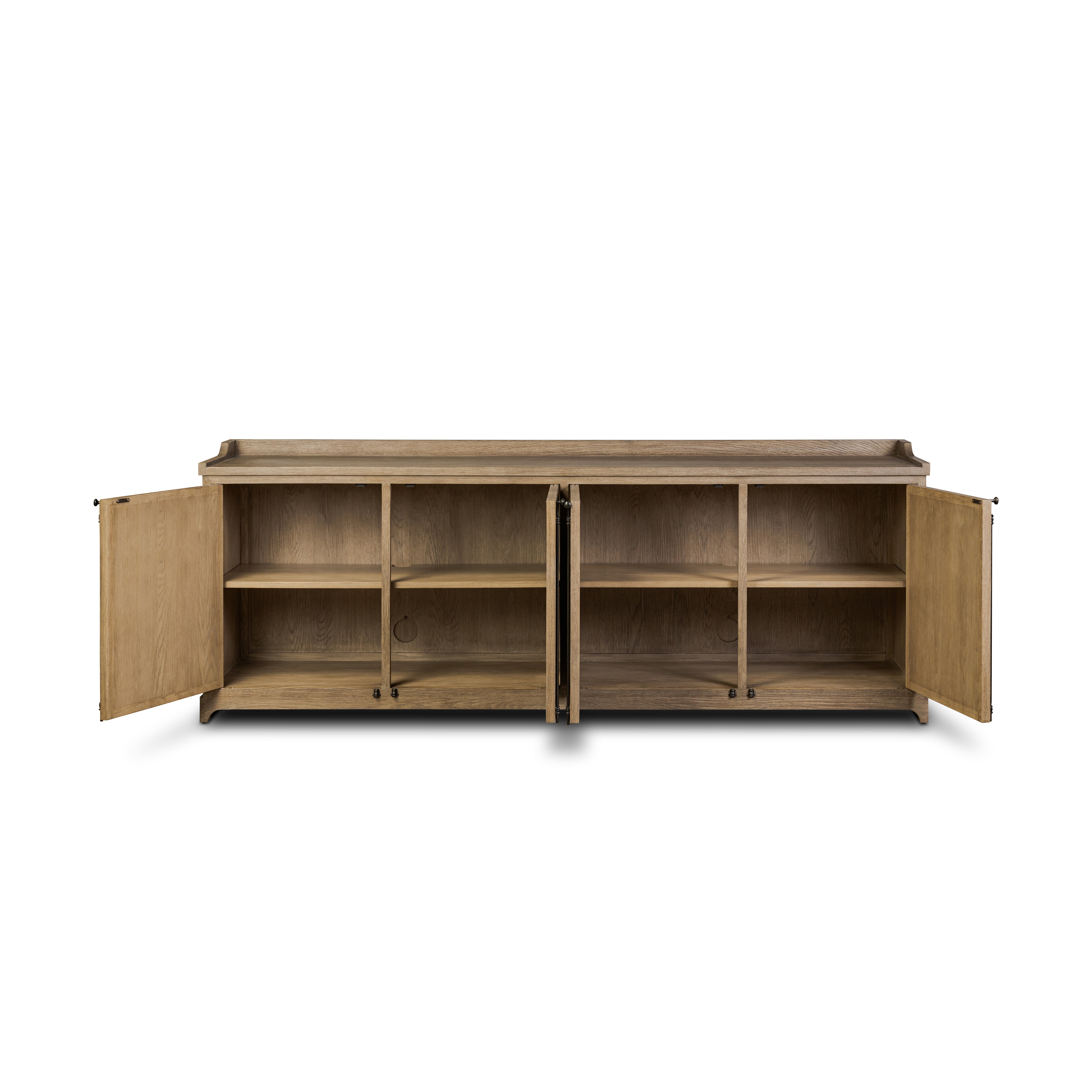 Addie Sideboard shown wiht doors open