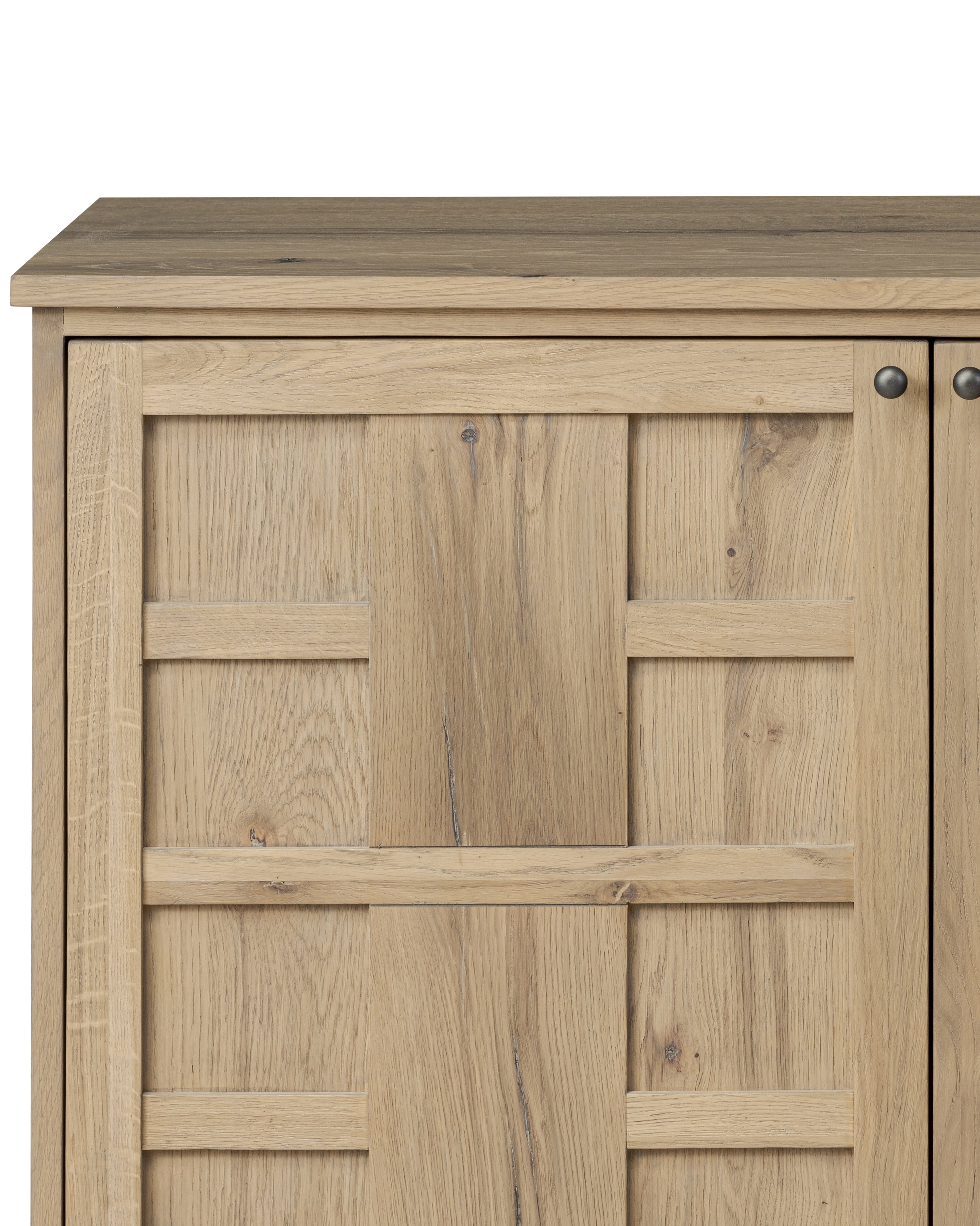 Aged Natural Oak Cara Sideboard front