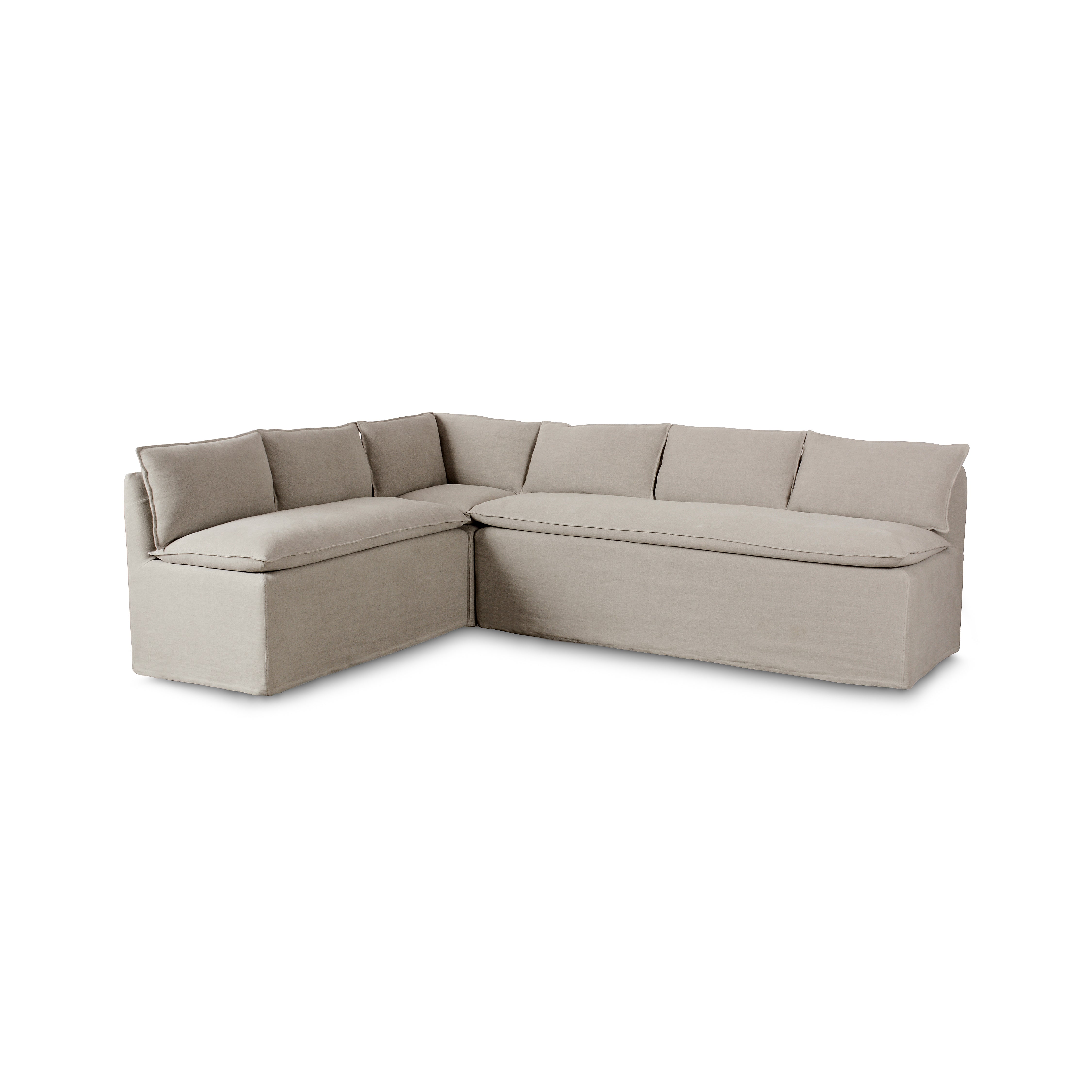 104" Erica Slipcover Dining Banquette