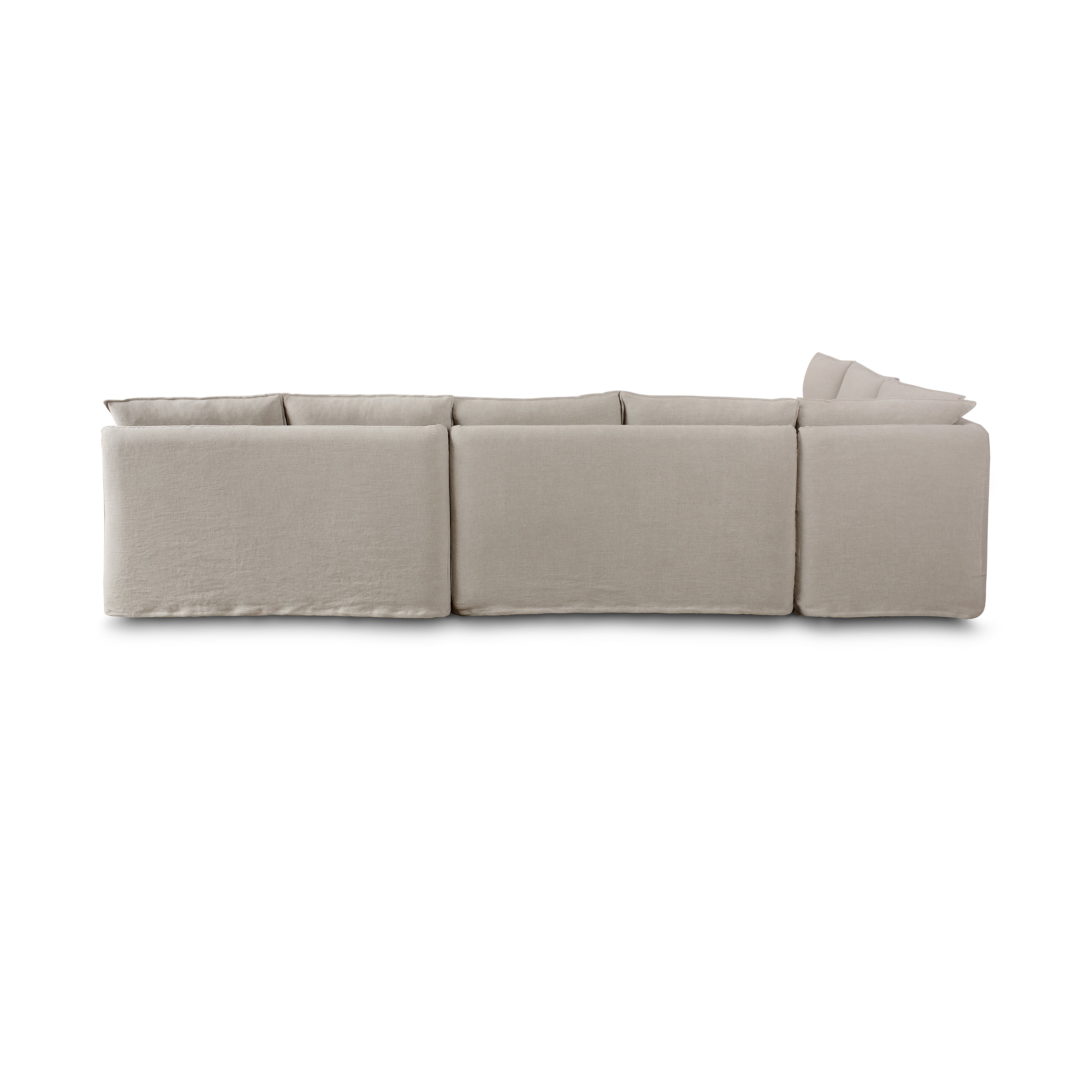 131" Erica Slipcover Dining Banquette backview